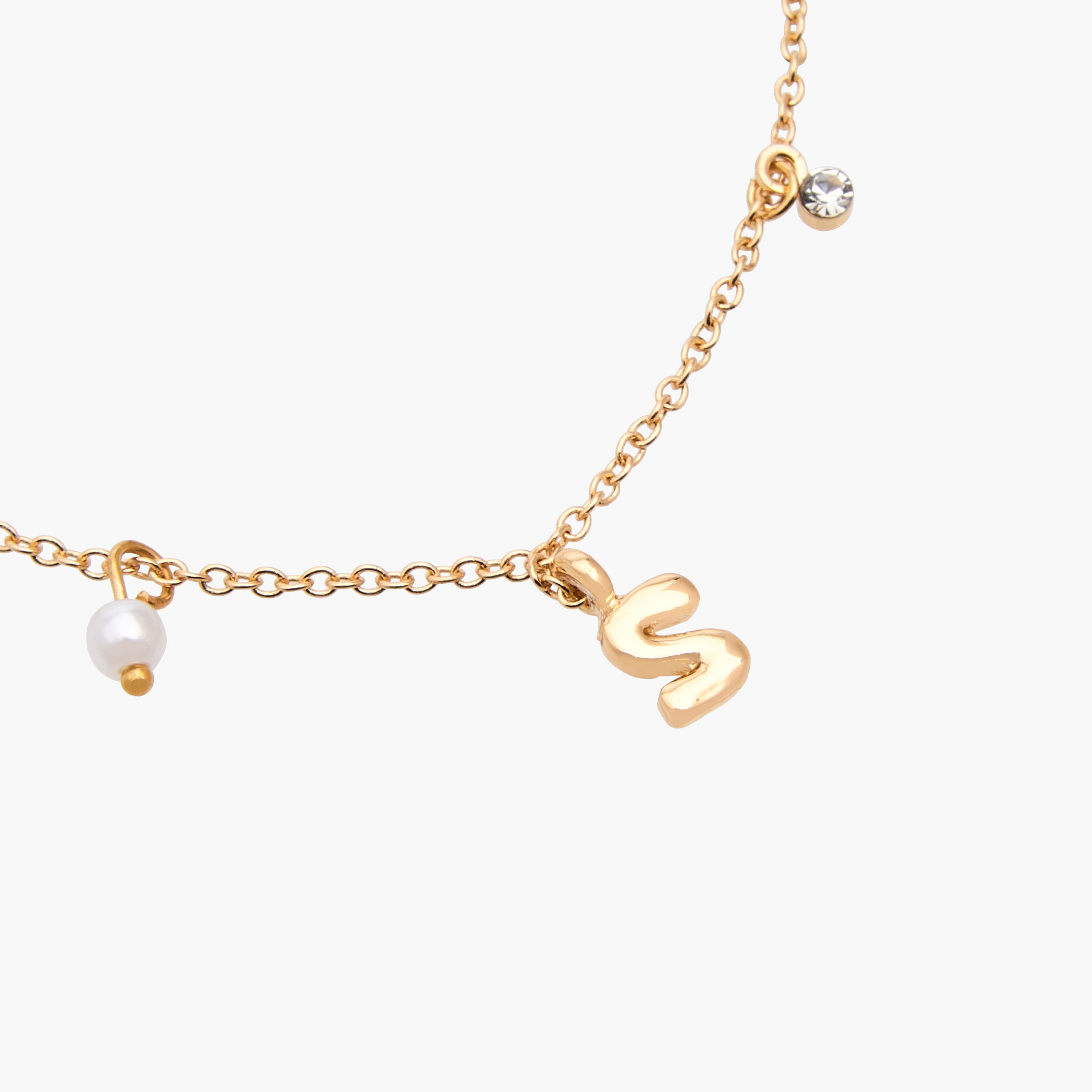 Gold Tone Alphabet S Bracelet-women-watchesandjewellery-jewellery-banglesandbracelets-image-5