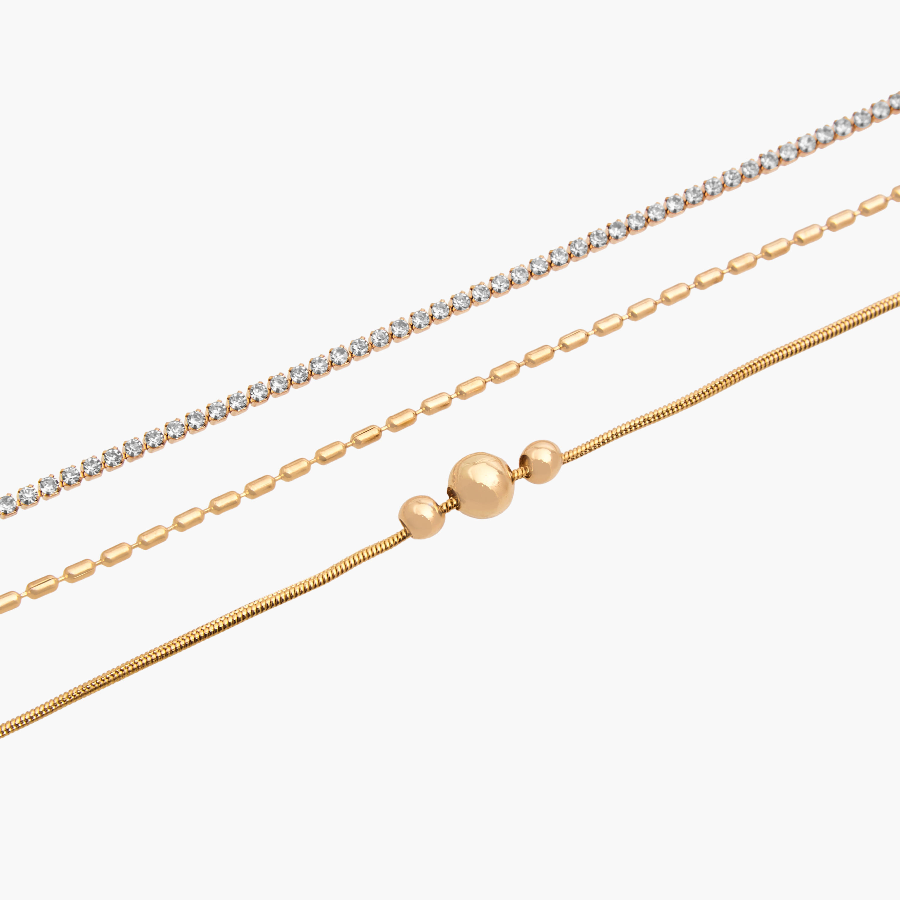 Pack of 3 Gold Plated Embellished Anklet-women-watchesandjewellery-jewellery-anklets-image-6