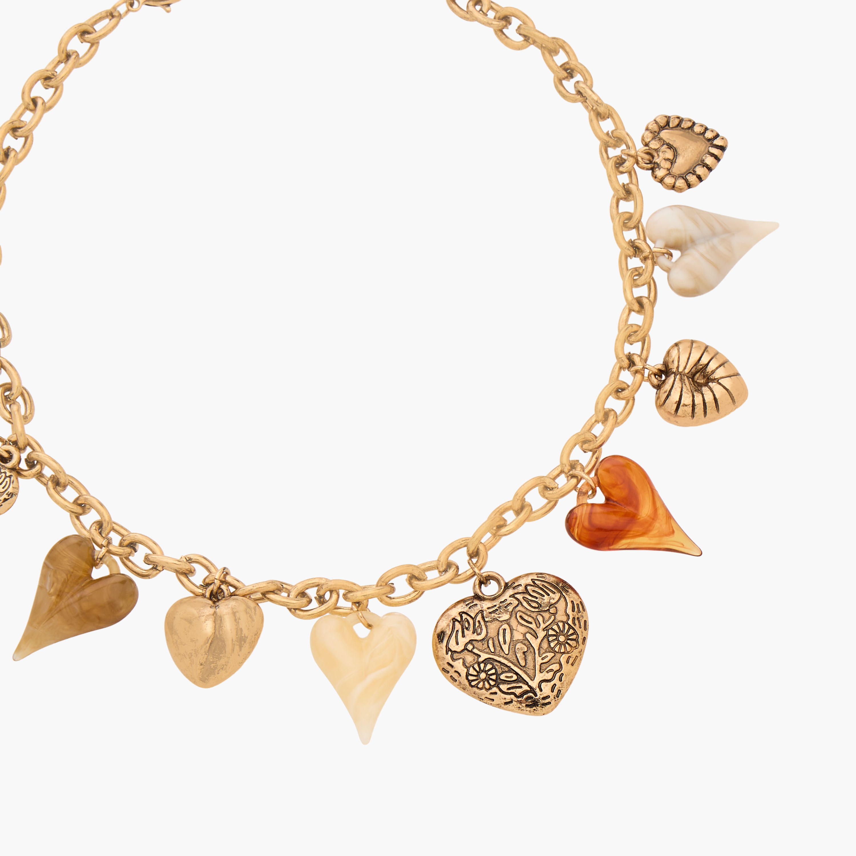 عقد ميتاليك بدلاية قلب-women-watchesandjewellery-jewellery-necklacesandpendants-image-2