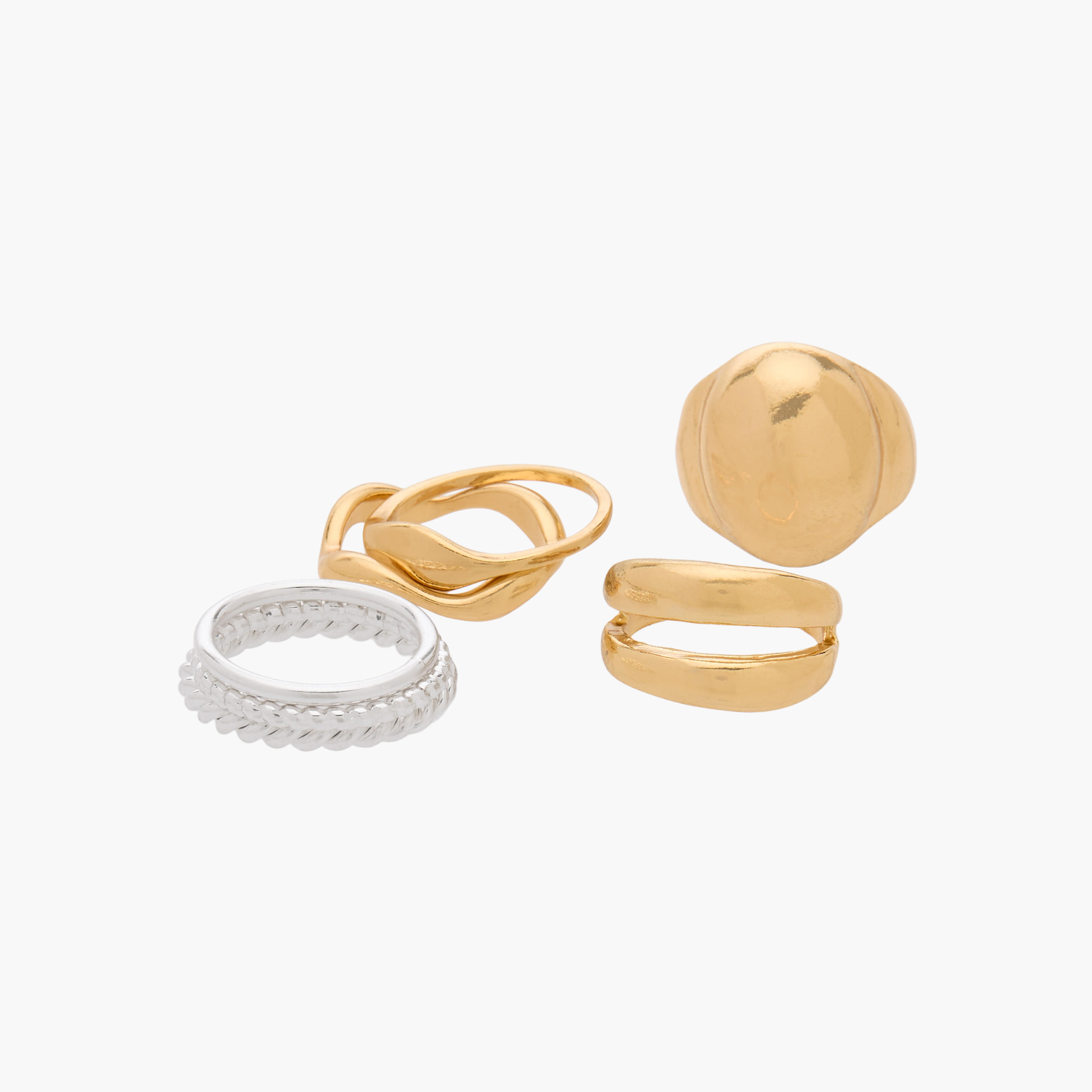 Assorted Metallic Ring - Set of 7-women-watchesandjewellery-jewellery-rings-image-2