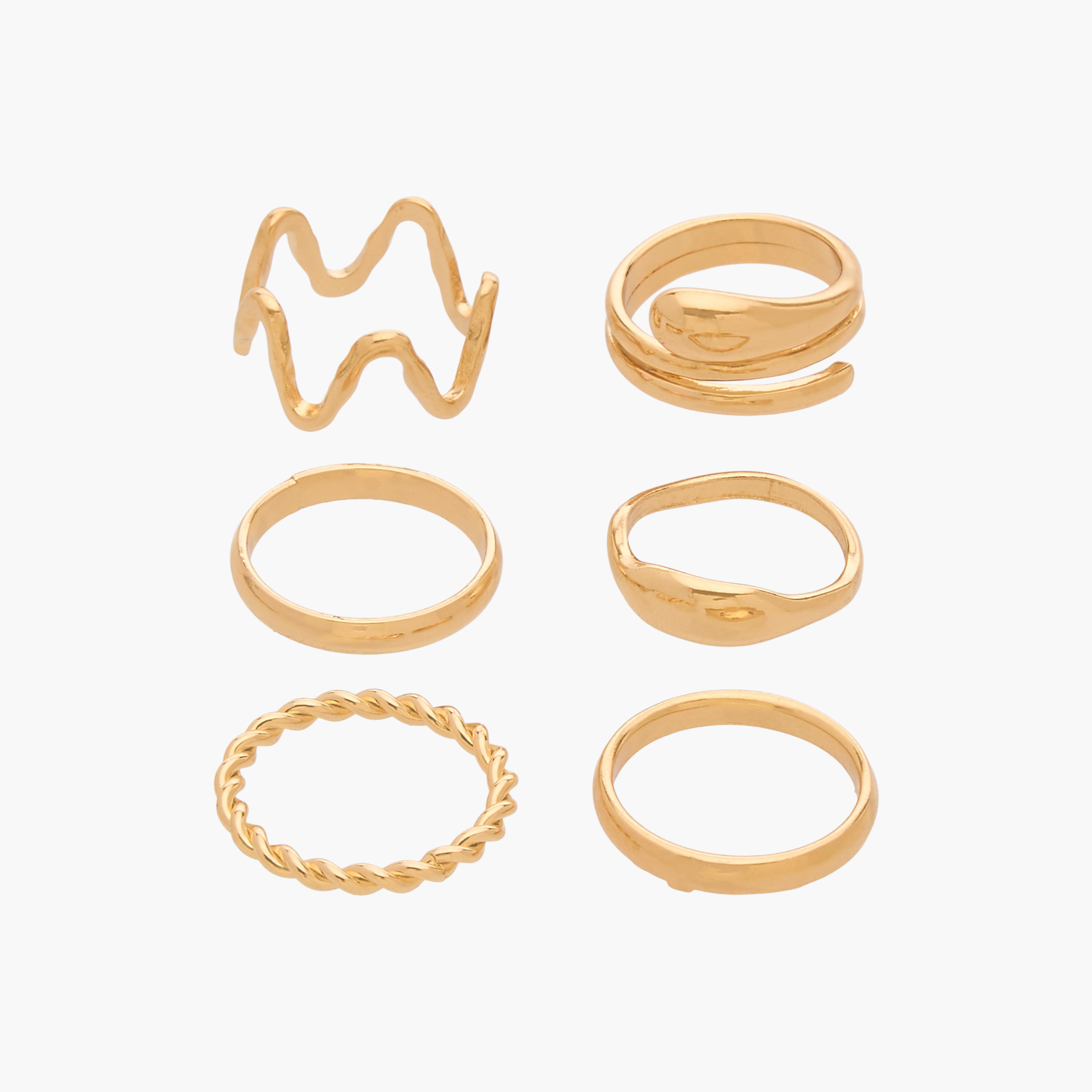 Pack of 6 Assorted Metal Ring-women-watchesandjewellery-jewellery-rings-image-1