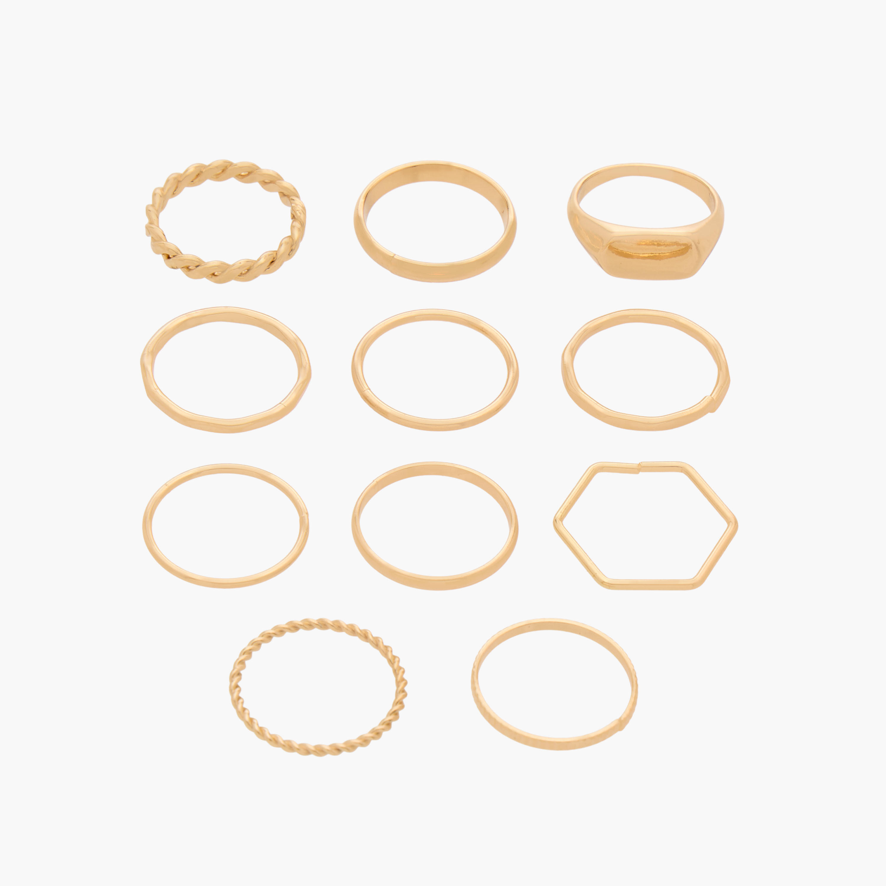 Pack of 11 Assorted Metal Ring-women-watchesandjewellery-jewellery-rings-image-1