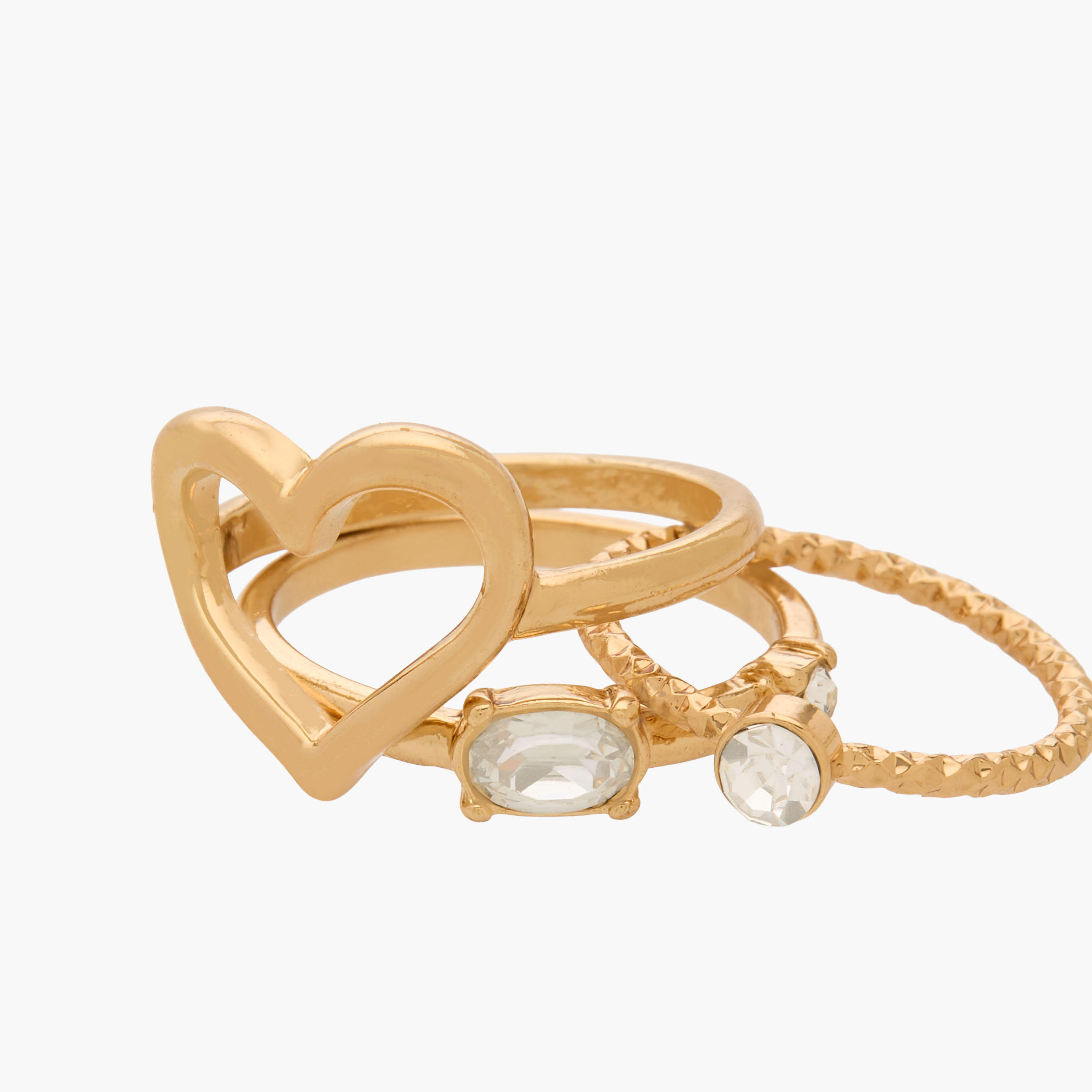 Assorted Gold Tone Ring - Set of 8-women-watchesandjewellery-jewellery-rings-image-3