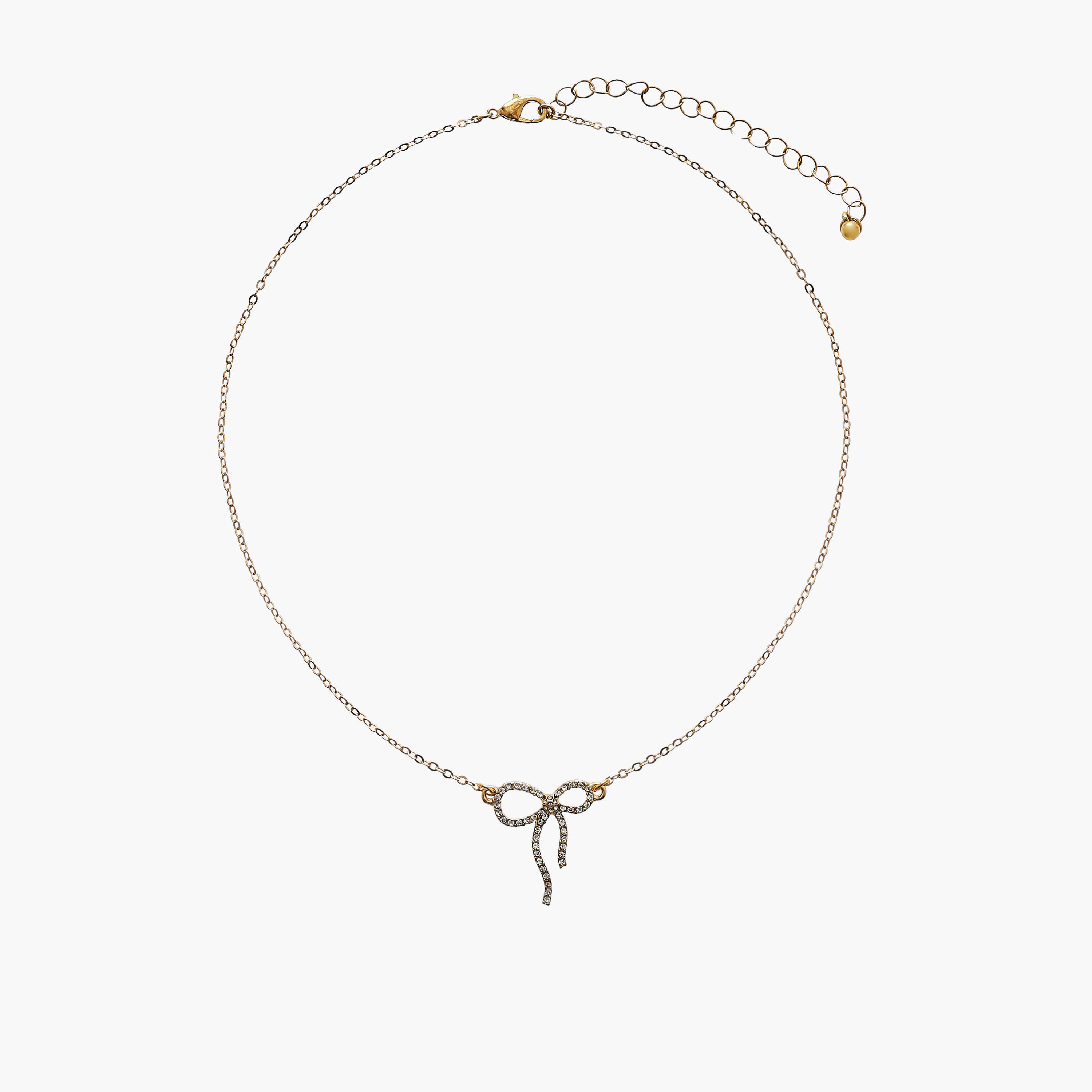مجوهرات حلق وعقد بدلاية فيونكة مزينة - طقم من قطعتين-women-watchesandjewellery-jewellery-jewellerysets-image-2