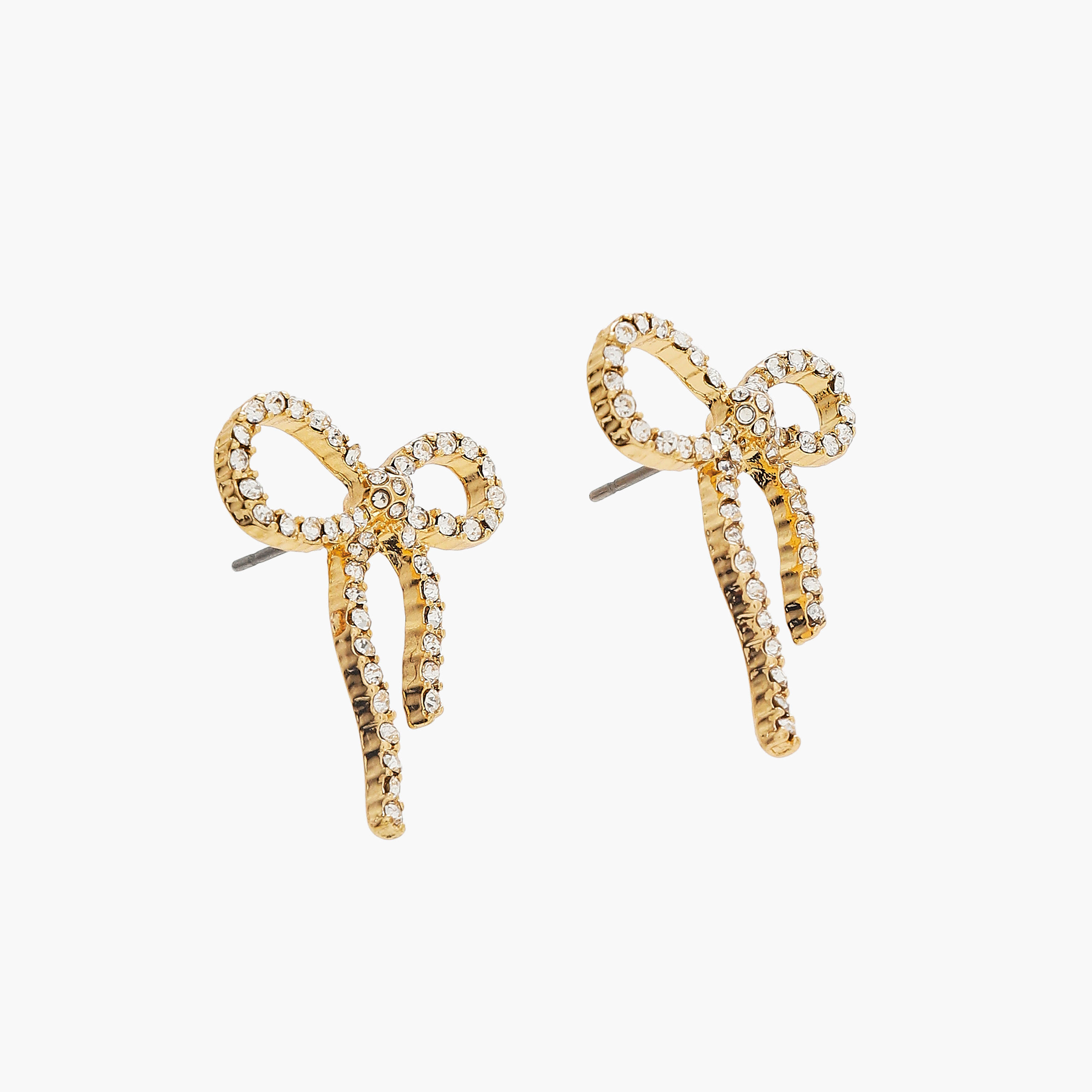 مجوهرات حلق وعقد بدلاية فيونكة مزينة - طقم من قطعتين-women-watchesandjewellery-jewellery-jewellerysets-image-5