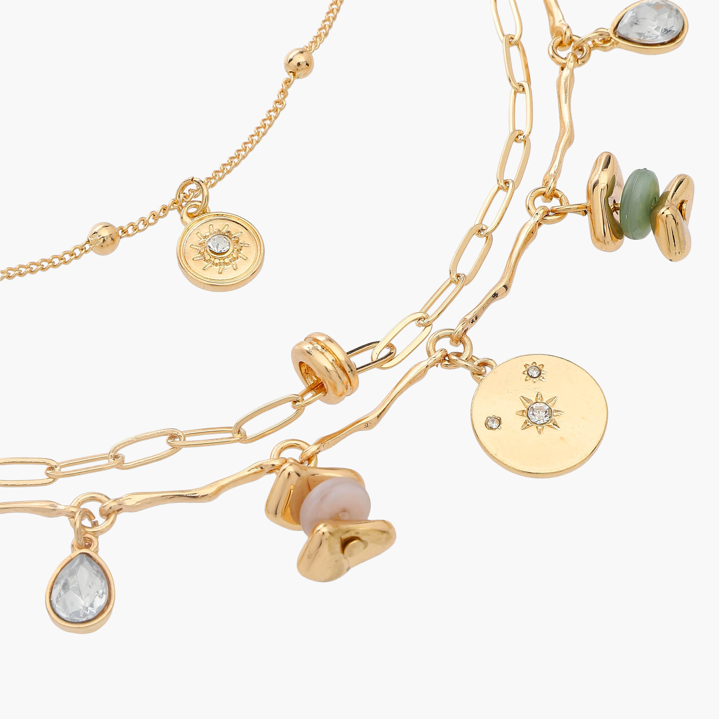 Metal Layered Charm Necklace-women-watchesandjewellery-jewellery-necklacesandpendants-image-4
