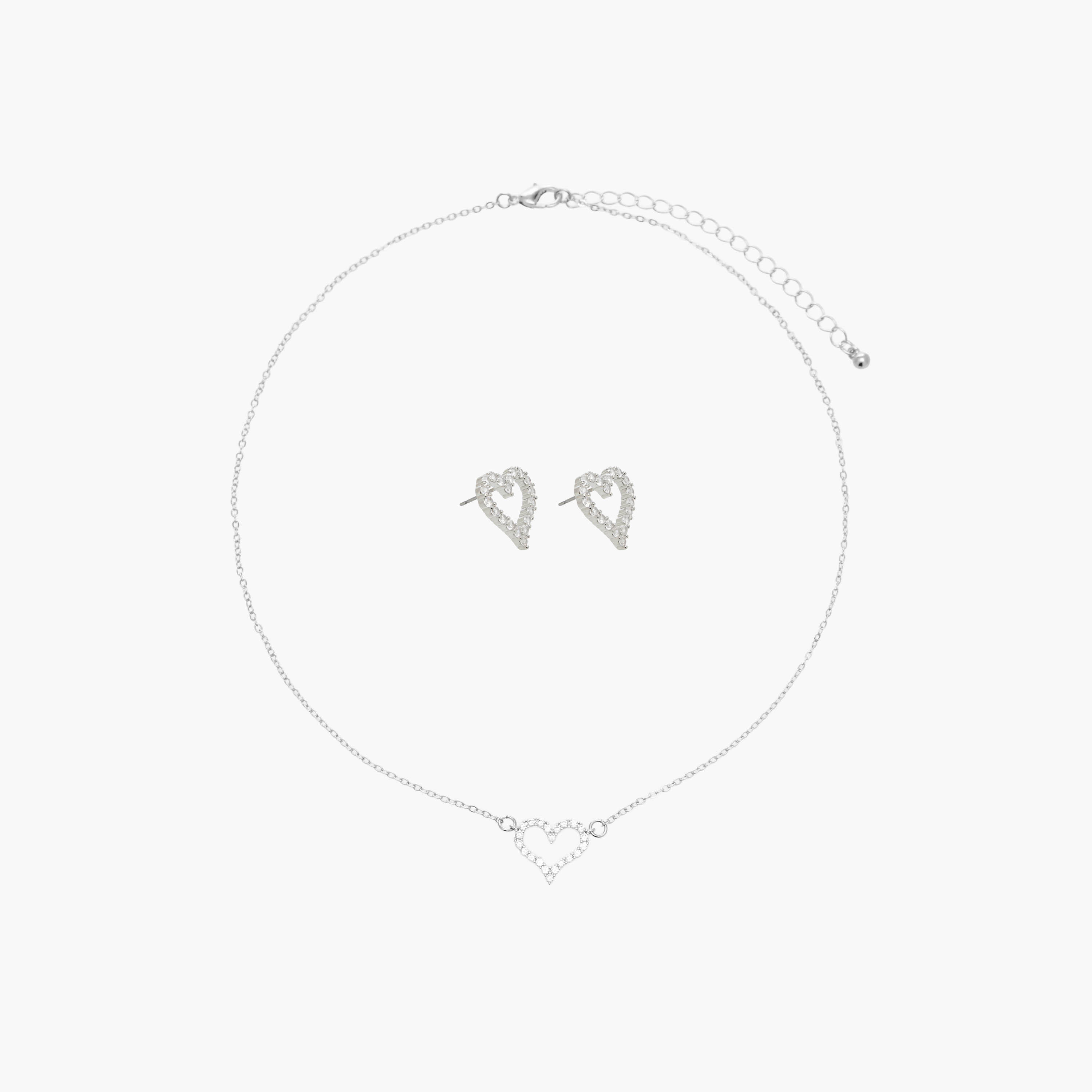 حلق وعقد بدلاية وتزيينات - طقم من قطعتين-women-watchesandjewellery-jewellery-jewellerysets-image-1