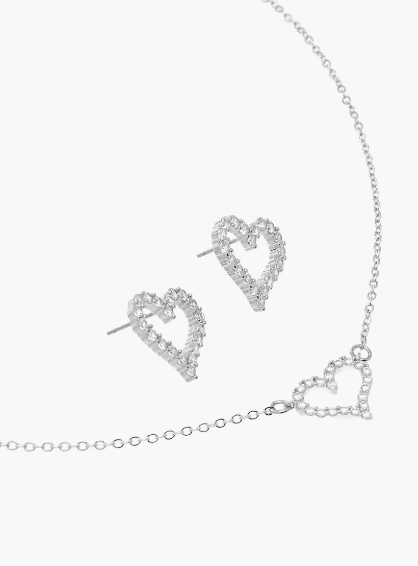 حلق وعقد بدلاية وتزيينات - طقم من قطعتين-women-watchesandjewellery-jewellery-jewellerysets-image-3