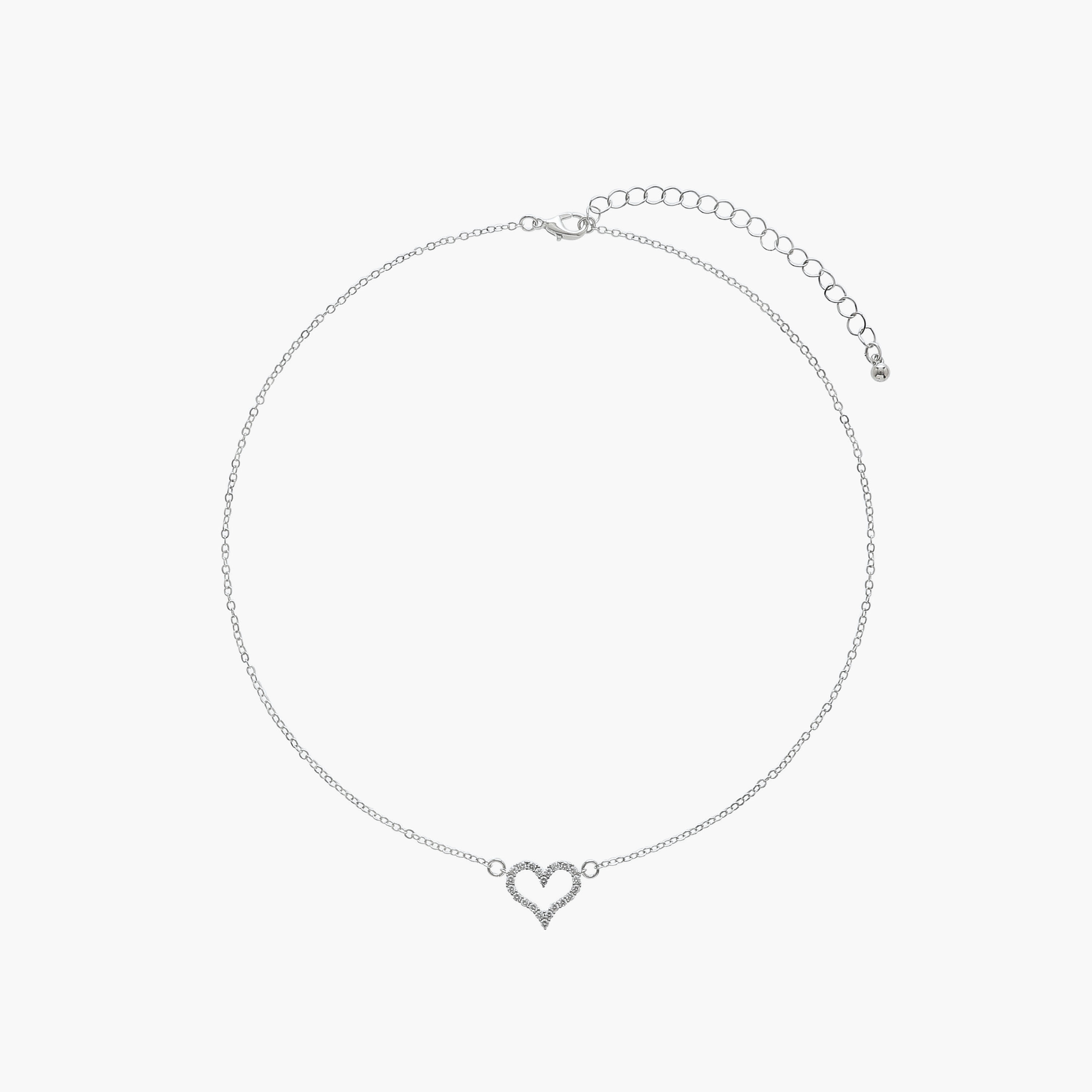 Embellished Heart Pendant Necklace and Earrings Set-women-watchesandjewellery-jewellery-jewellerysets-image-2