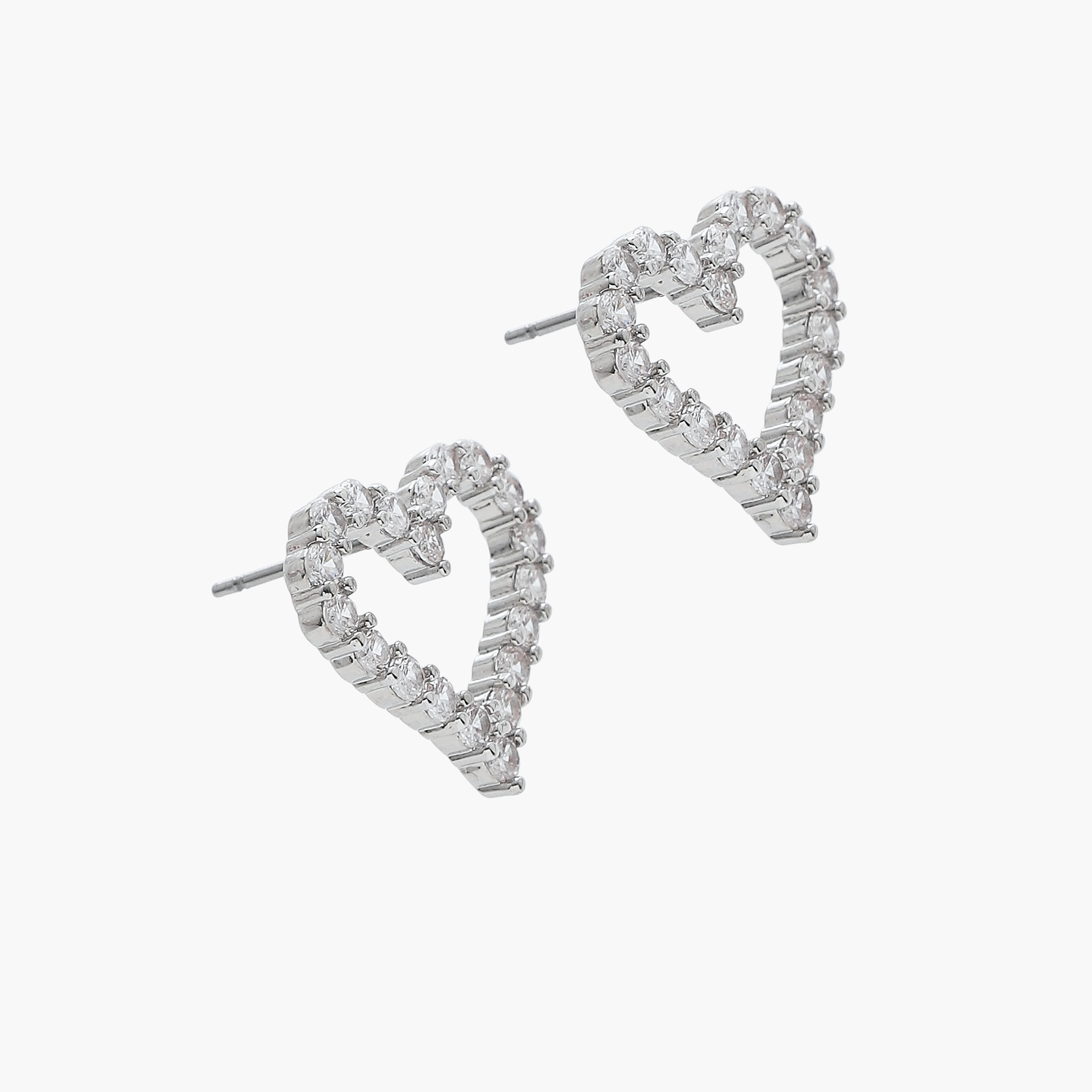 Embellished Heart Pendant Necklace and Earrings Set-women-watchesandjewellery-jewellery-jewellerysets-image-5