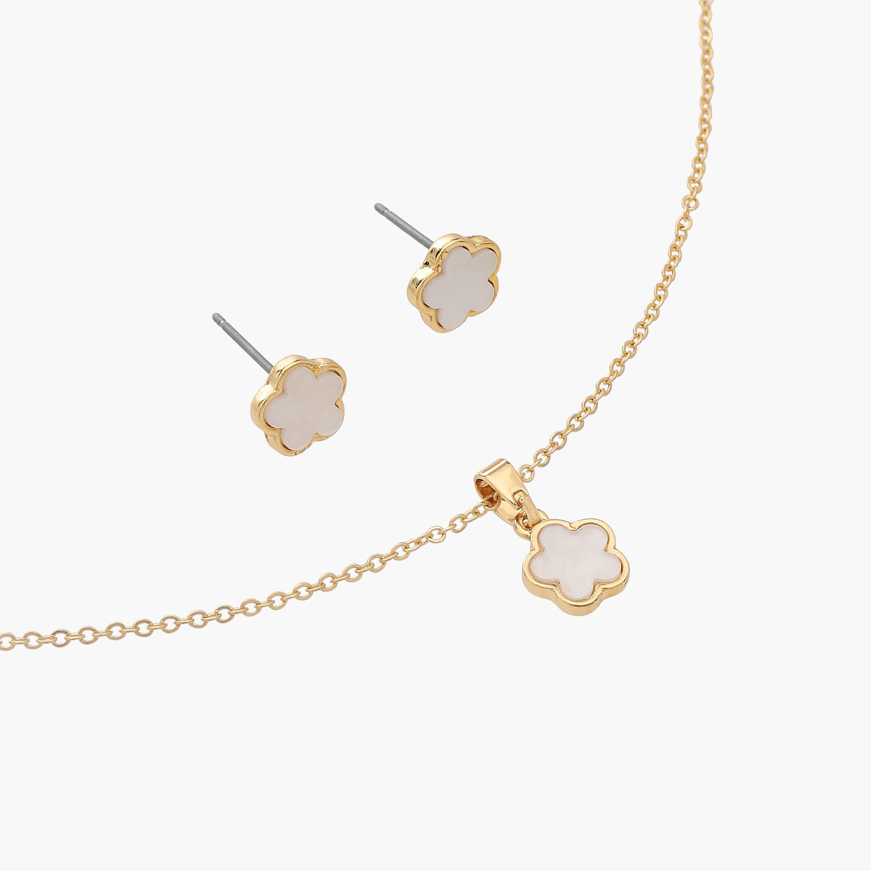 Pendant Necklace and Earrings Set with Floral Shape-women-watchesandjewellery-jewellery-jewellerysets-image-3