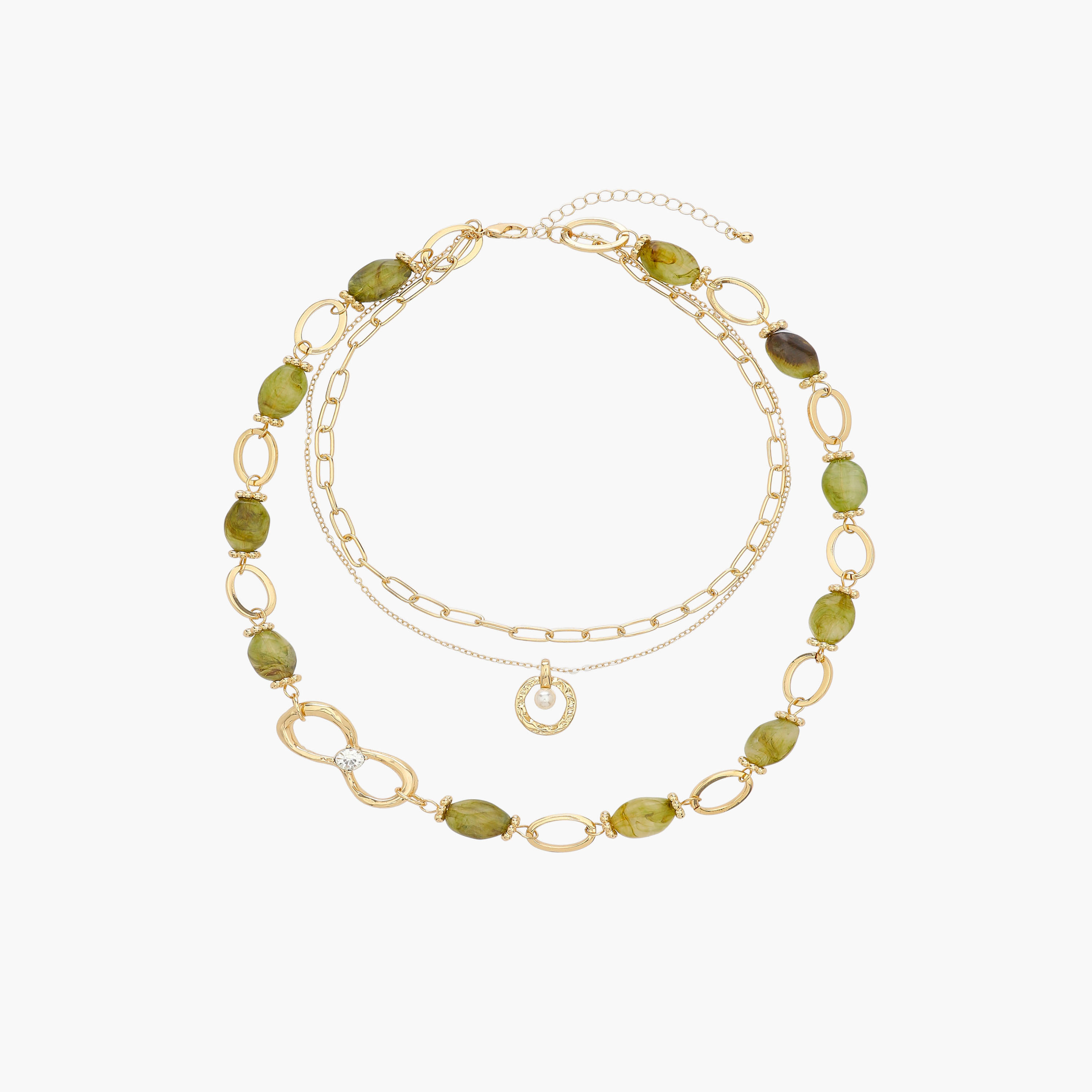 عقد معدني متعدد الطبقات-women-watchesandjewellery-jewellery-necklacesandpendants-image-1