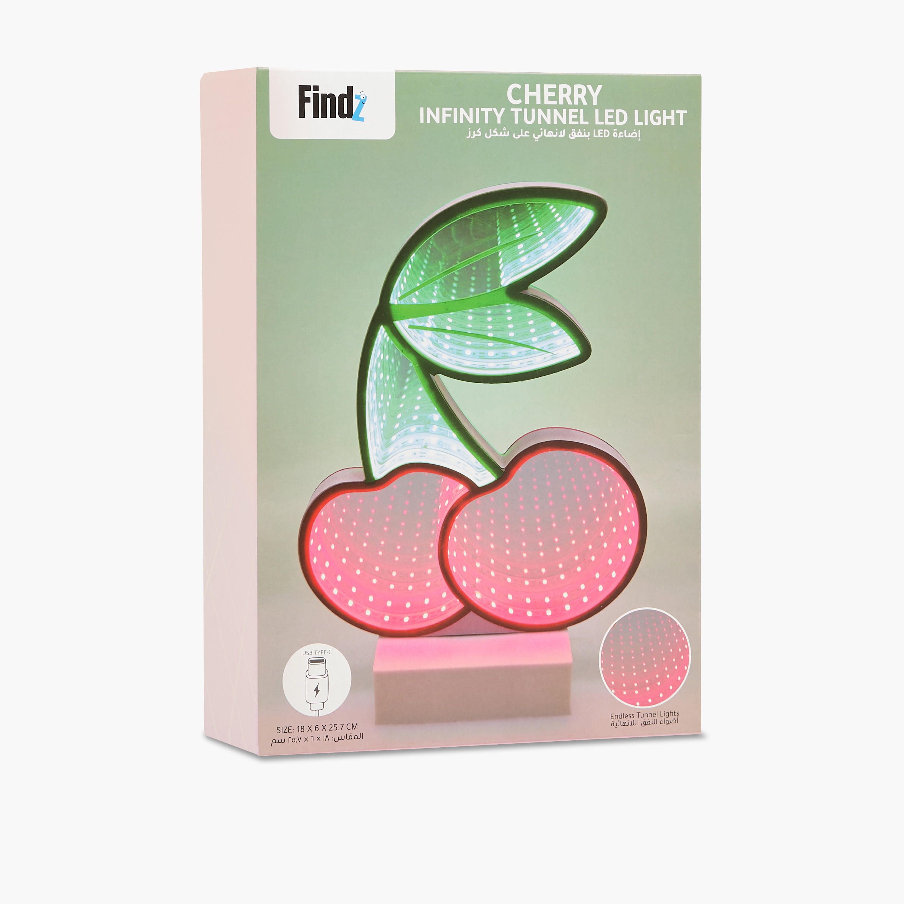 Cherry Infinity Tunnel LED Light - 18x6x26 cms-household-lighting-decorativelighting-noveltylights-image-2