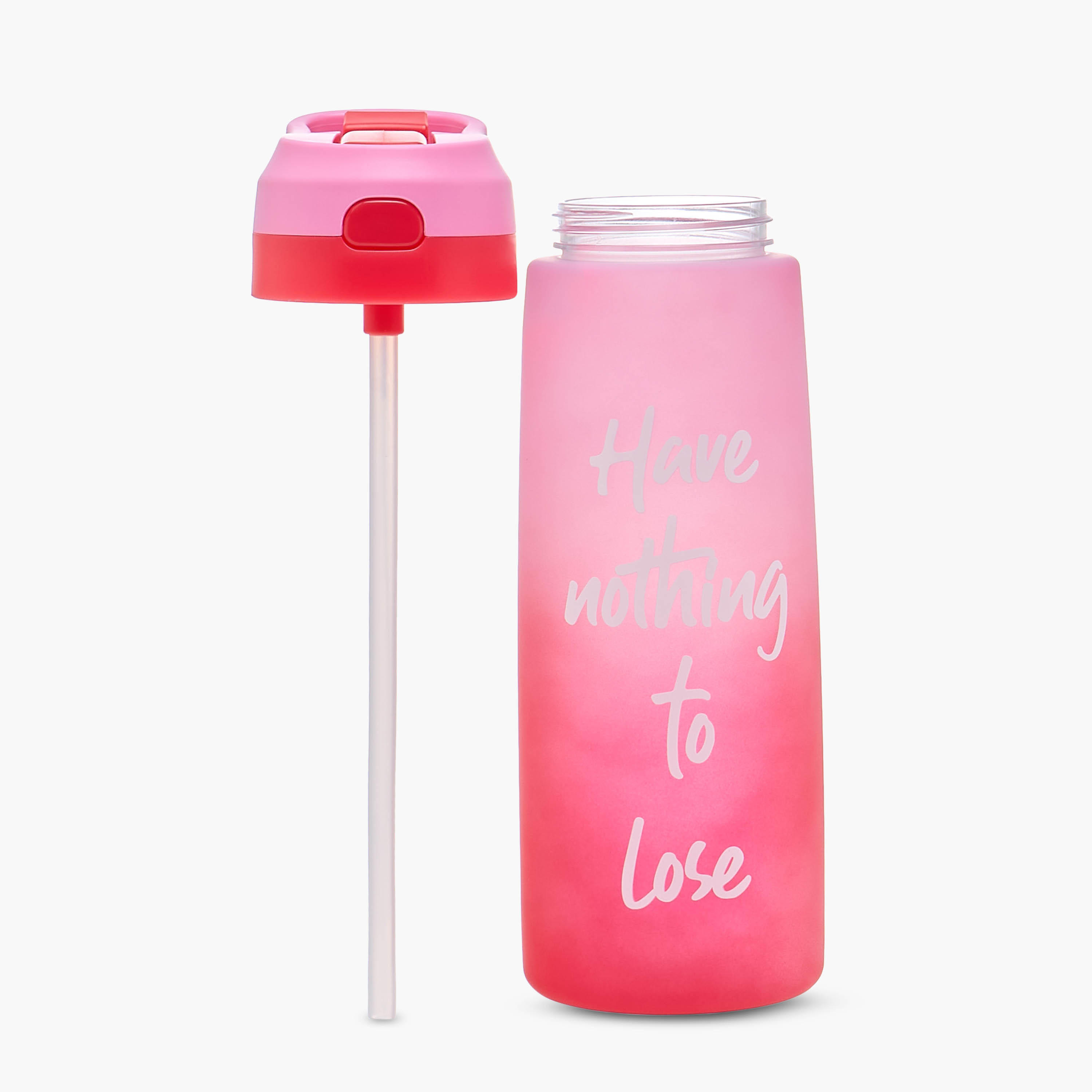 Slogan Print Sipper Water Bottle-household-dining-drinkserveware-bottles-image-2