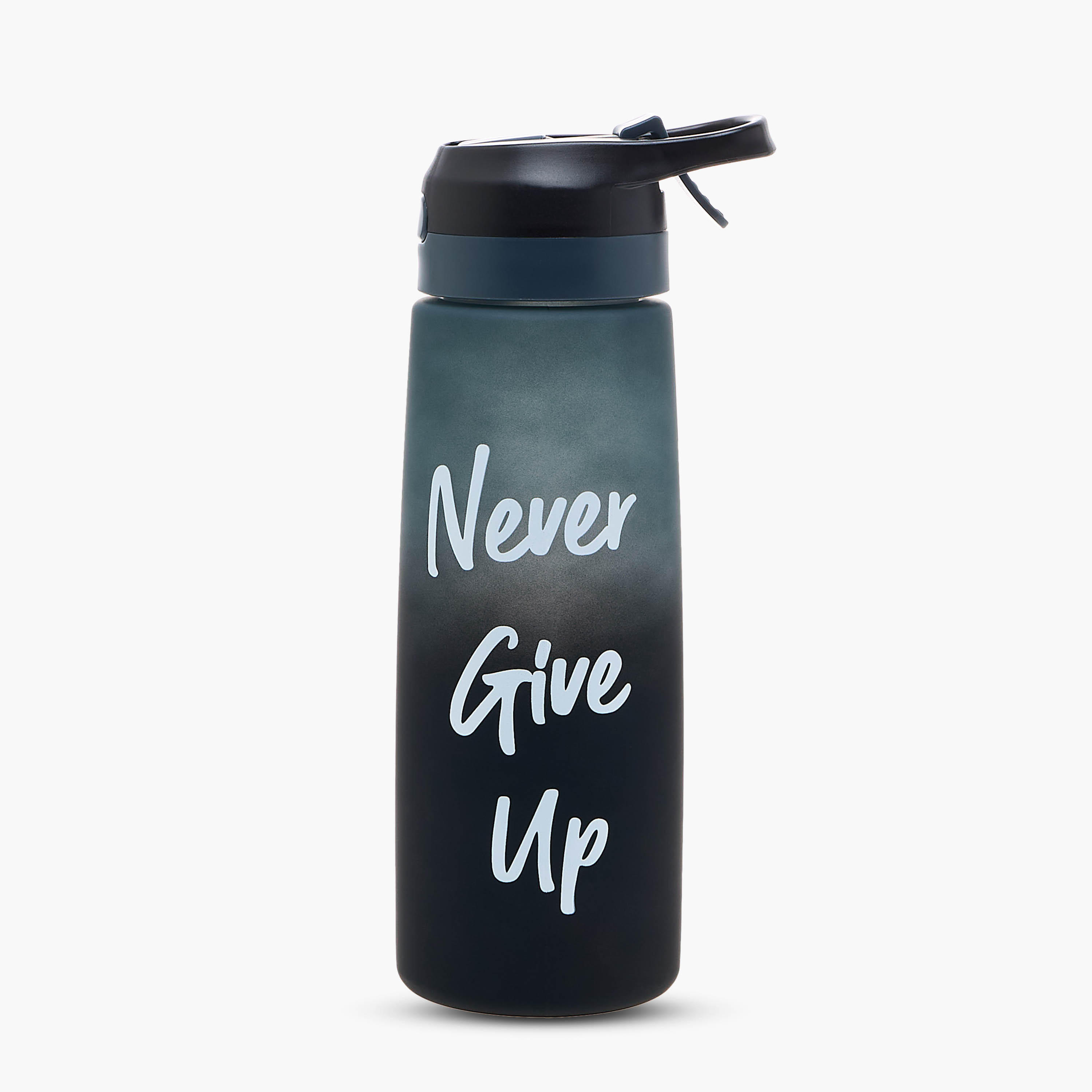 Slogan Print Sipper Water Bottle-household-dining-drinkserveware-bottles-image-1