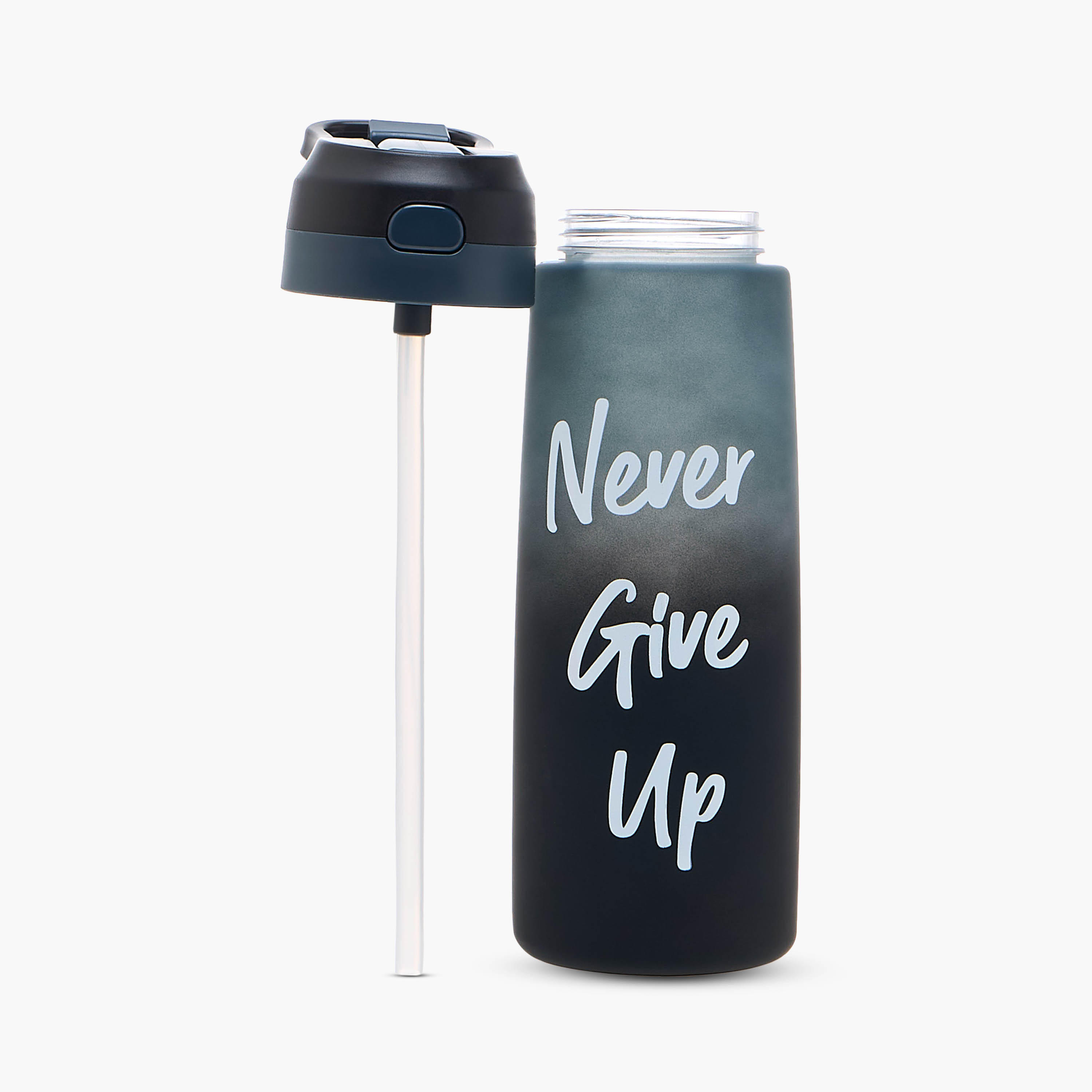 Slogan Print Sipper Water Bottle-household-dining-drinkserveware-bottles-image-2
