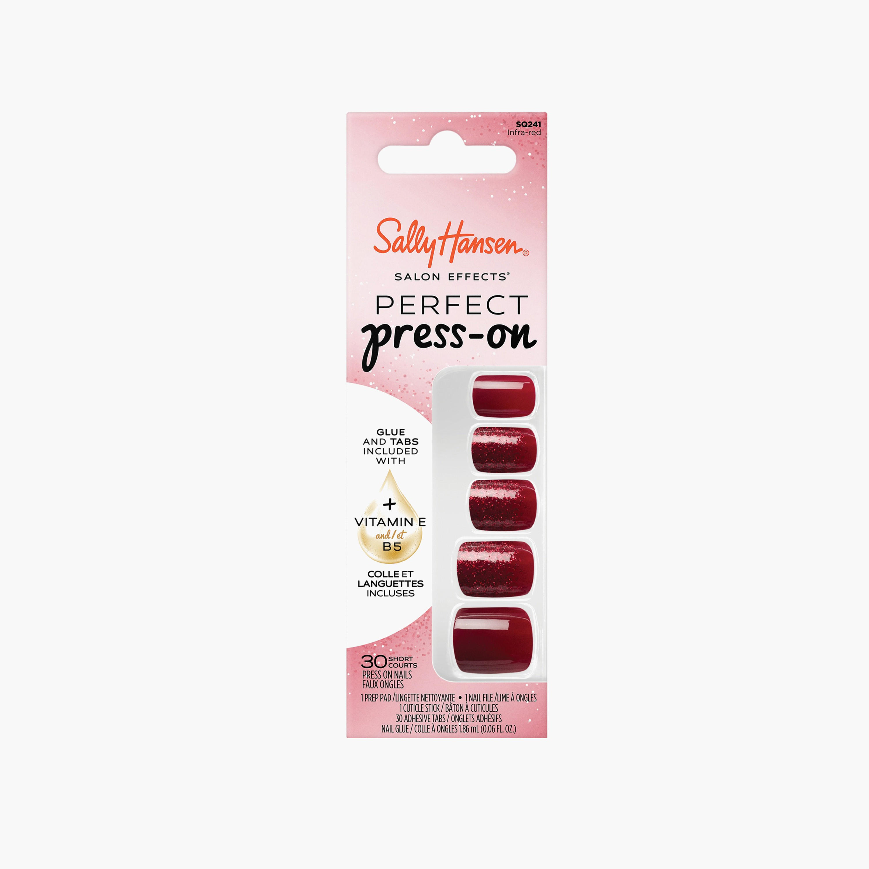مجموعة أظافر سالي هانسن اللامعة اللاصقة - 27 غرام-beautyandpersonalcare-makeup-nails-artificialnails-image-1