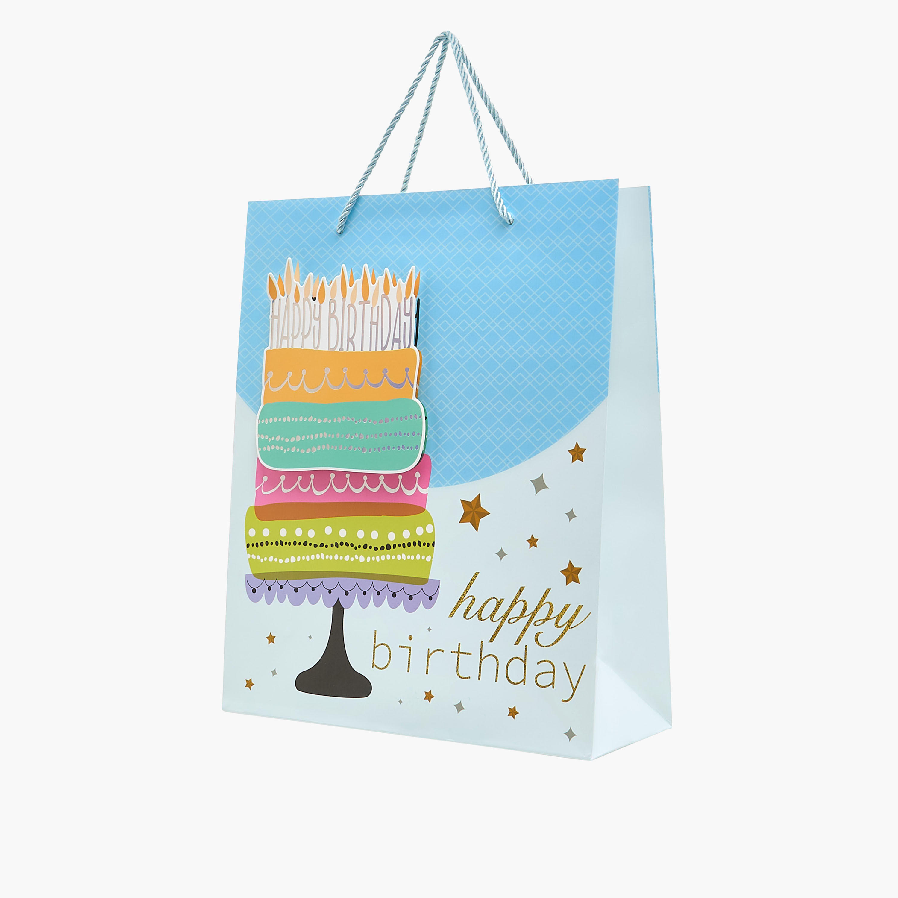 Birthday Print Paper Gift Bag - Medium-household-giftingaccessories-giftings-image-2