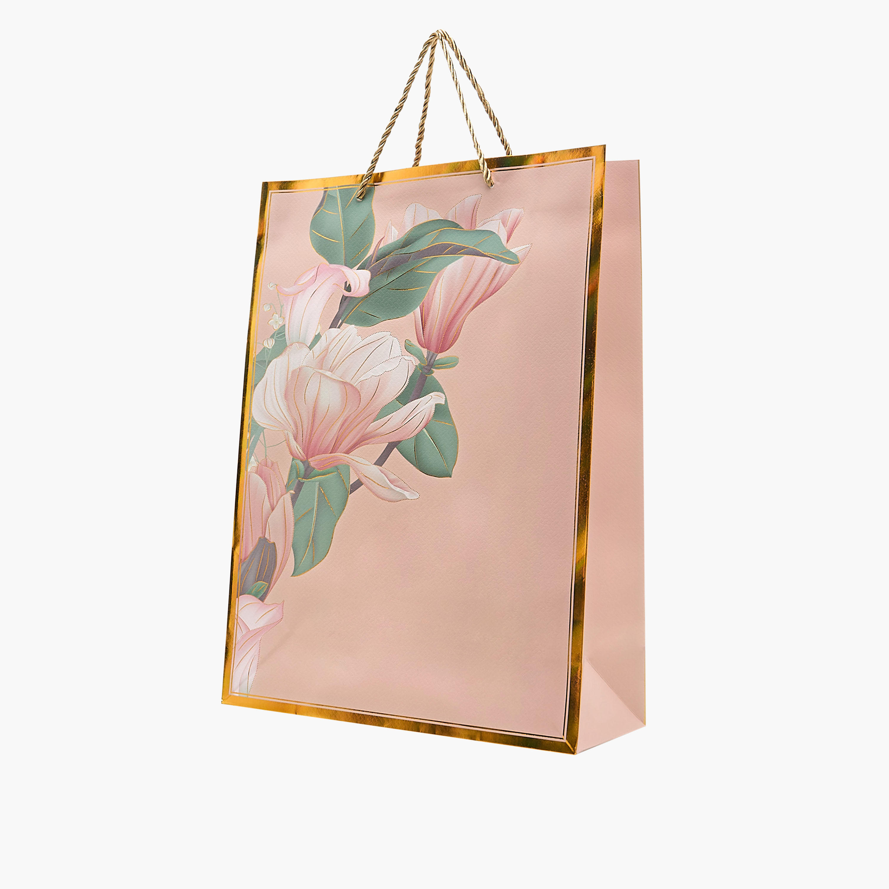 Floral Print Paper Gift Bag - Large-household-giftingaccessories-giftings-image-2