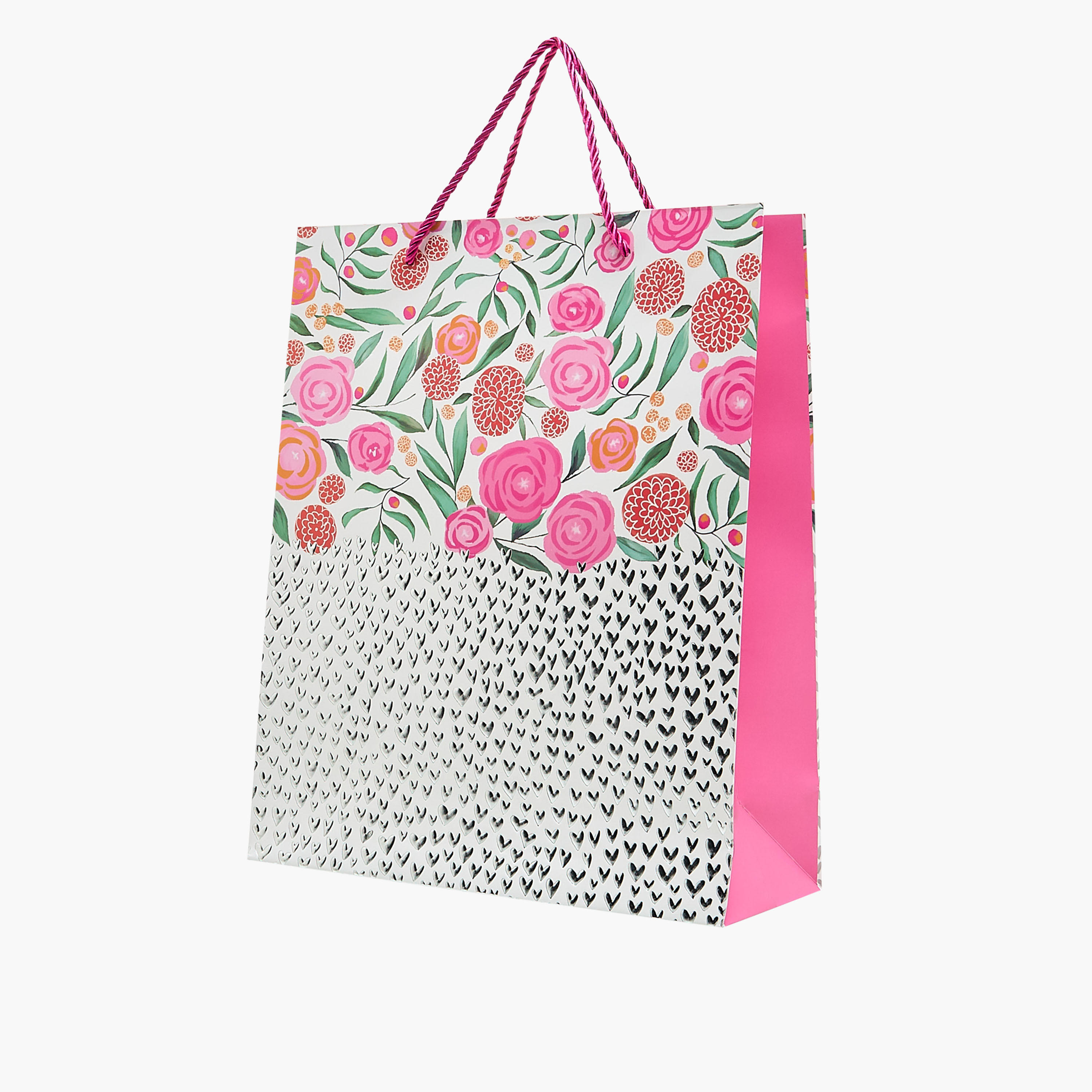 Floral Print Paper Gift Bag - Medium-household-giftingaccessories-giftings-image-2