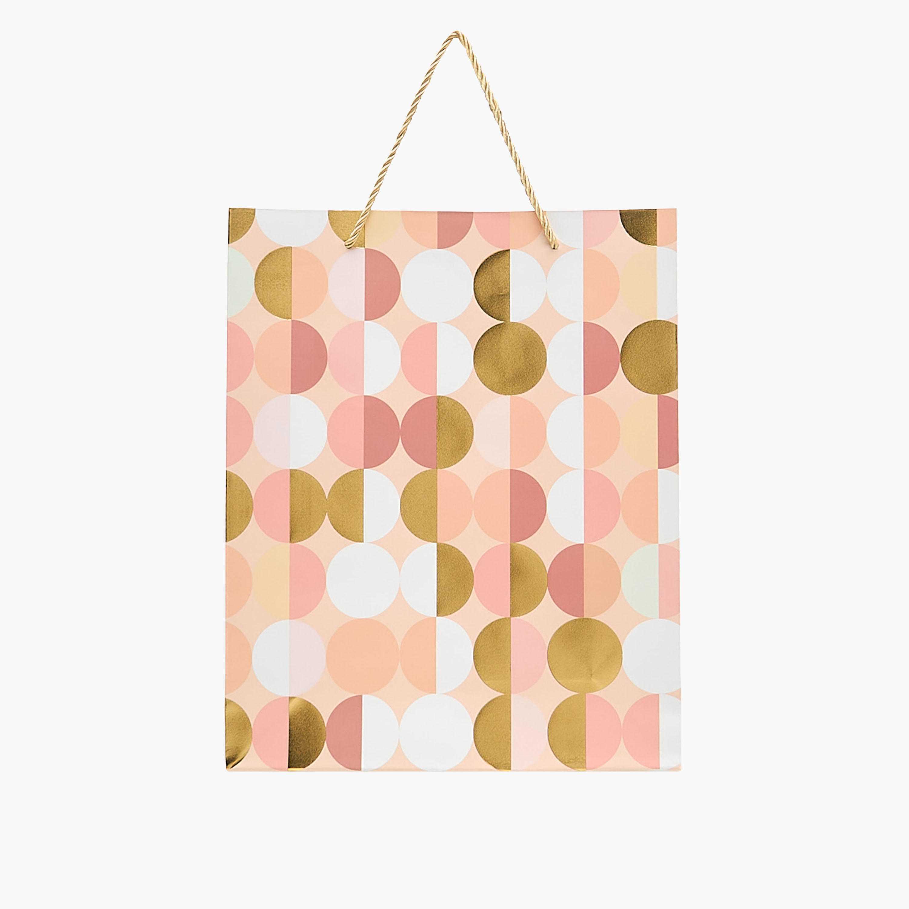 Geometric Print Paper Gift Bag - Medium-household-giftingaccessories-giftings-image-1