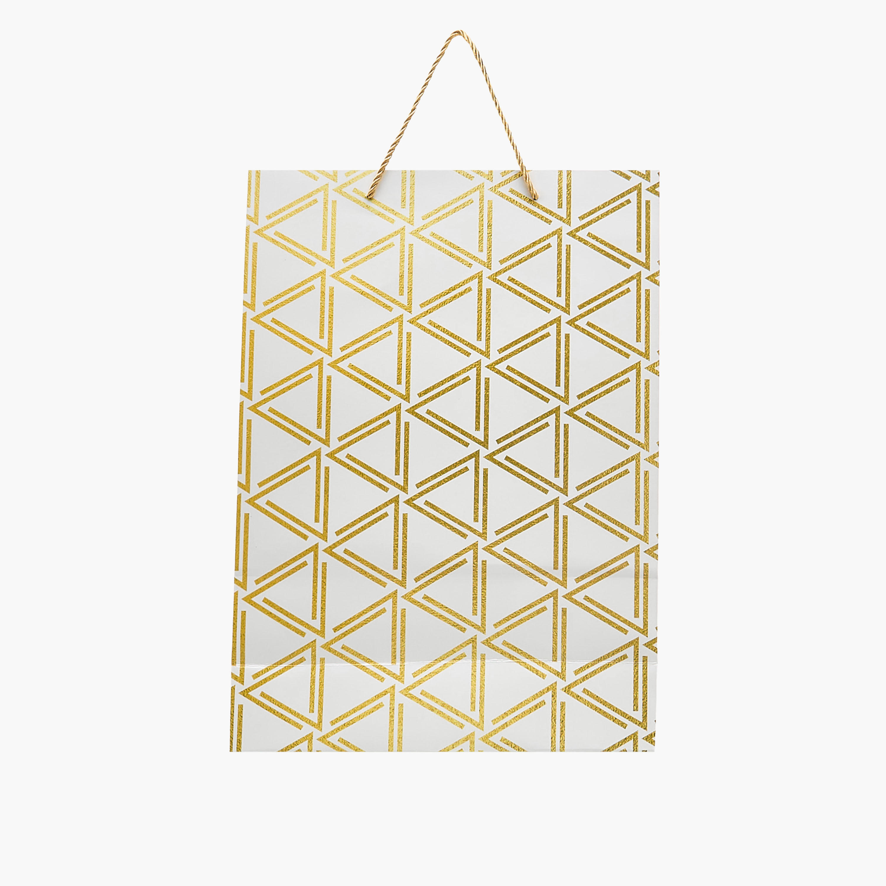 Geometric Print Paper Gift Bag - Large-household-giftingaccessories-giftings-image-1