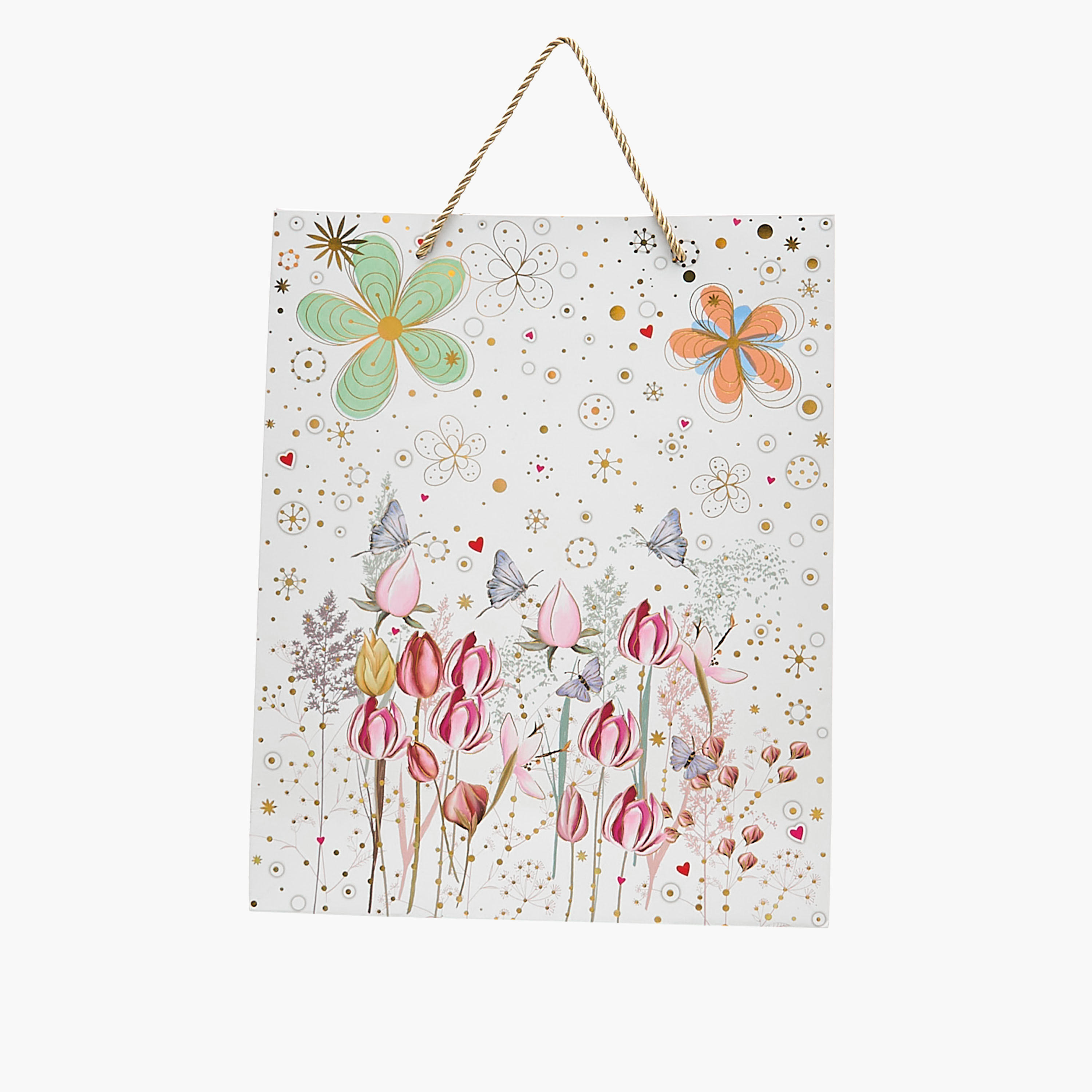 Butterfly Print Paper Gift Bag - Medium-household-giftingaccessories-giftings-image-1