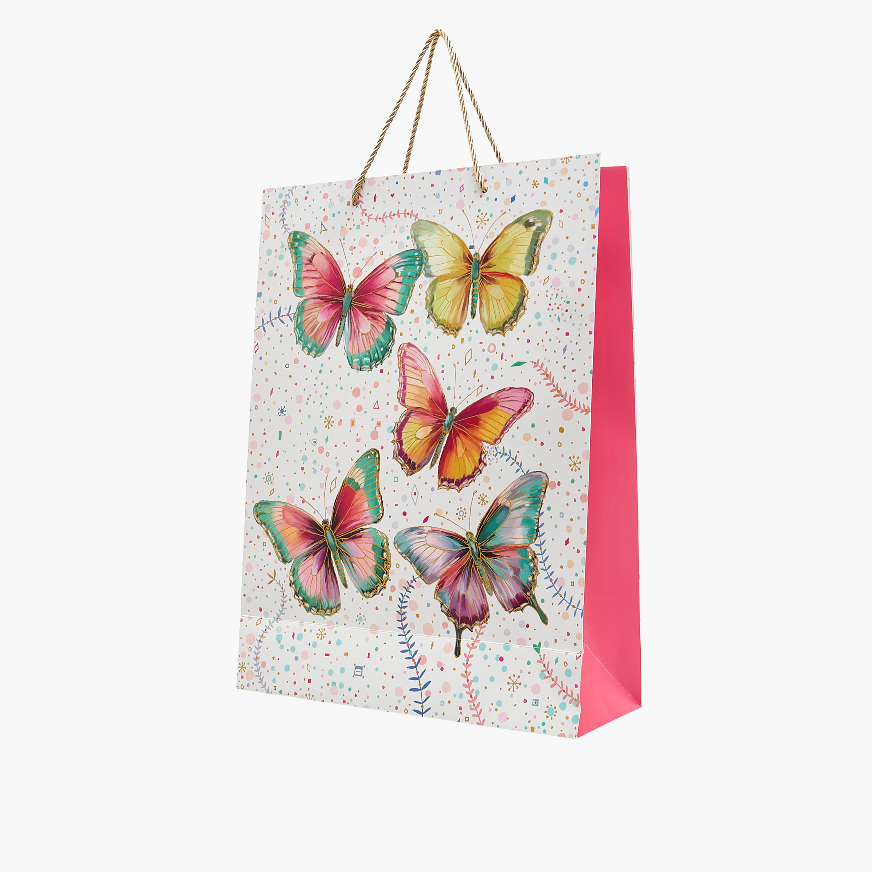 Butterfly Print Paper Gift Bag - Large-household-giftingaccessories-giftings-image-2