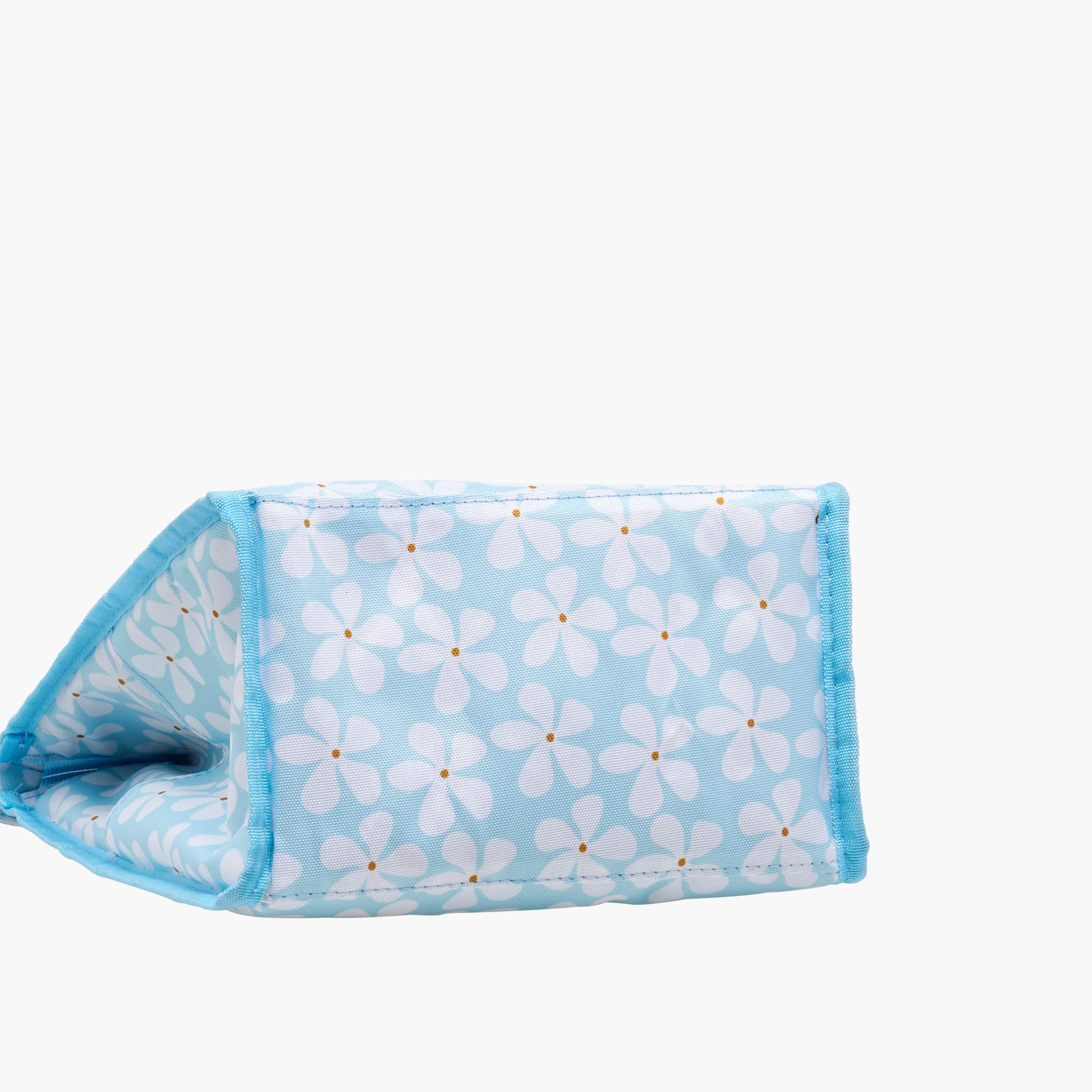 Floral Print Lunch Bag with Detachable Strap - 26x23x13 cms-school-lunchessentials-lunchbags-image-6