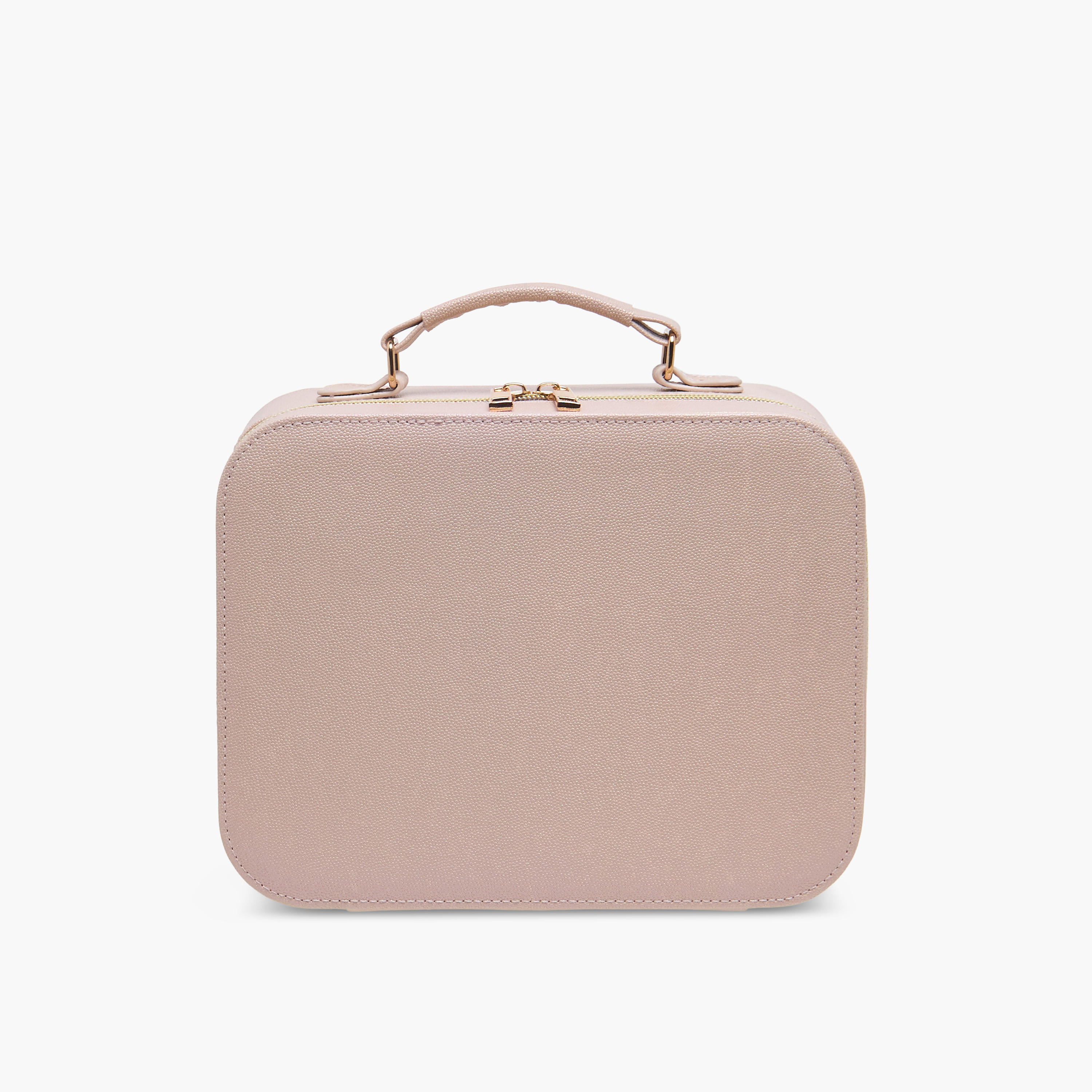 Solid Beauty Bag with LED Light and Mirror - 25x11x23 cms-women-watchesandjewellery-jewellery-storage-image-1
