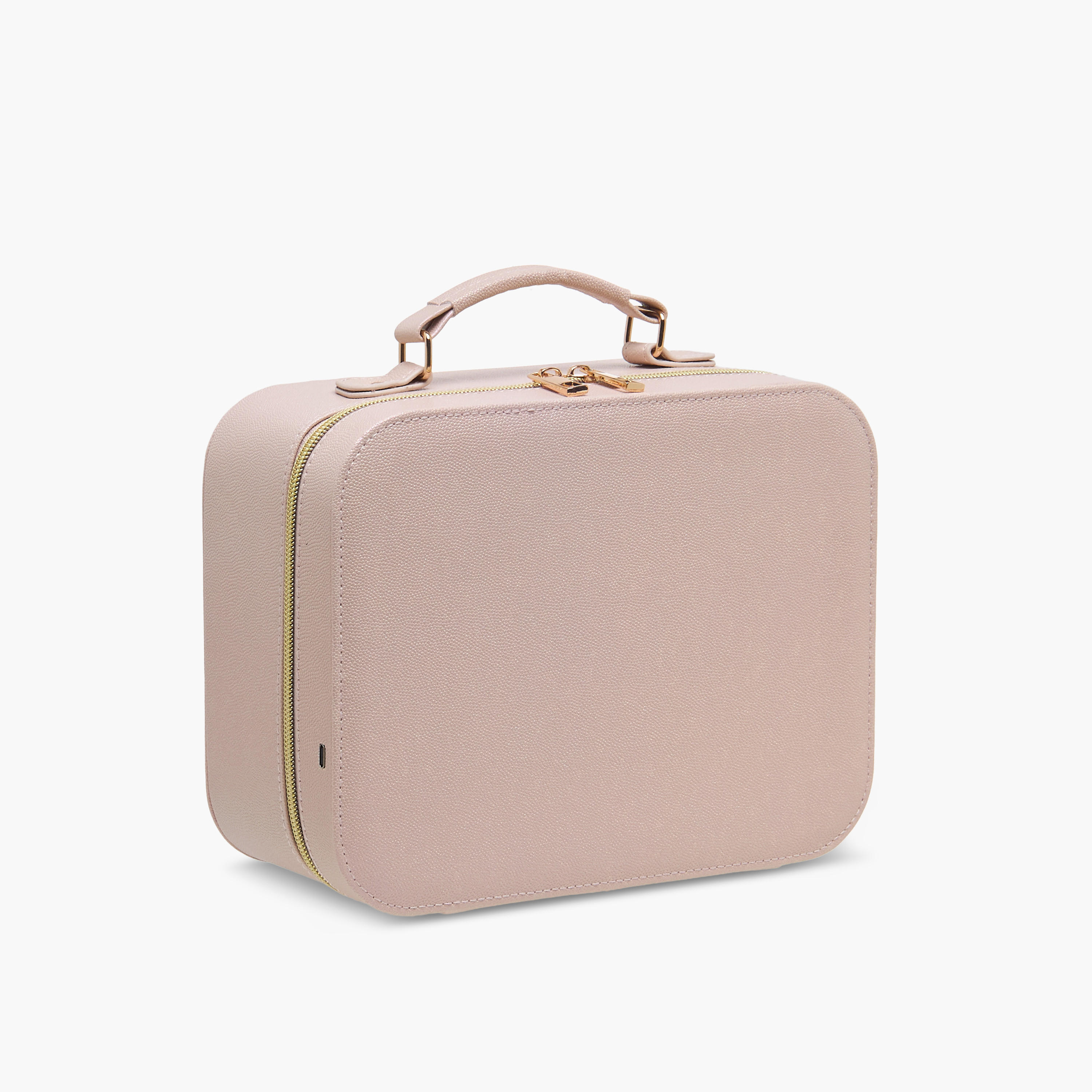 Solid Beauty Bag with LED Light and Mirror - 25x11x23 cms-women-watchesandjewellery-jewellery-storage-image-2