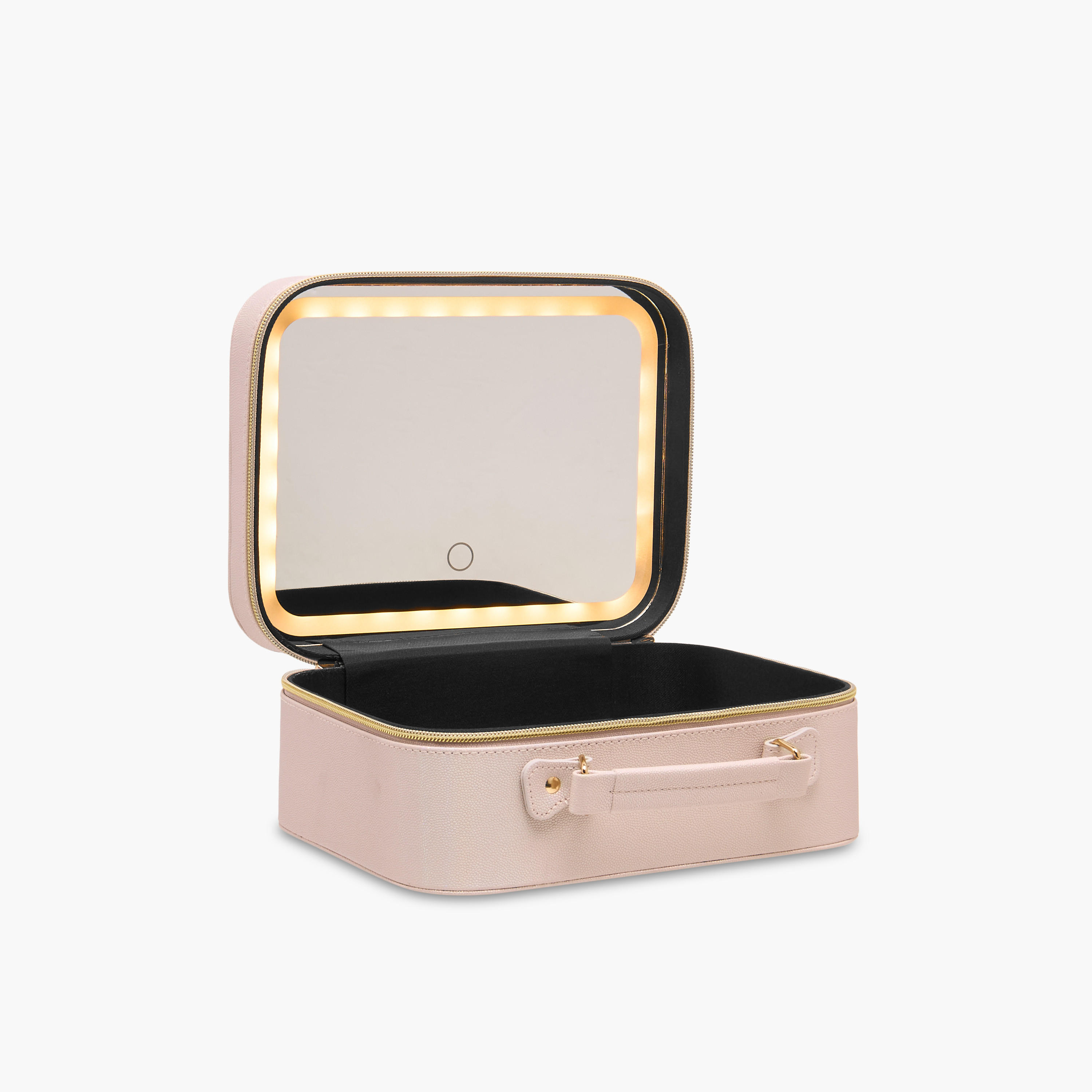 Solid Beauty Bag with LED Light and Mirror - 25x11x23 cms-women-watchesandjewellery-jewellery-storage-image-6