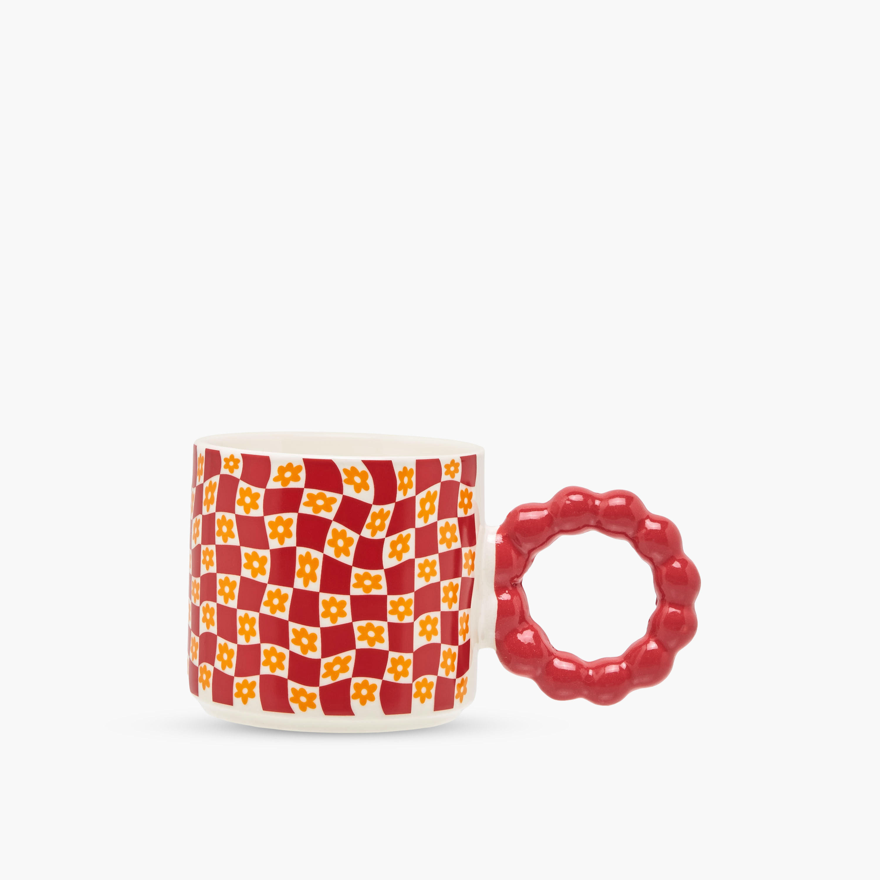 Flower Print Ceramic Mug - 310 ml-household-dining-teaandcoffee-mugsandcups-image-1