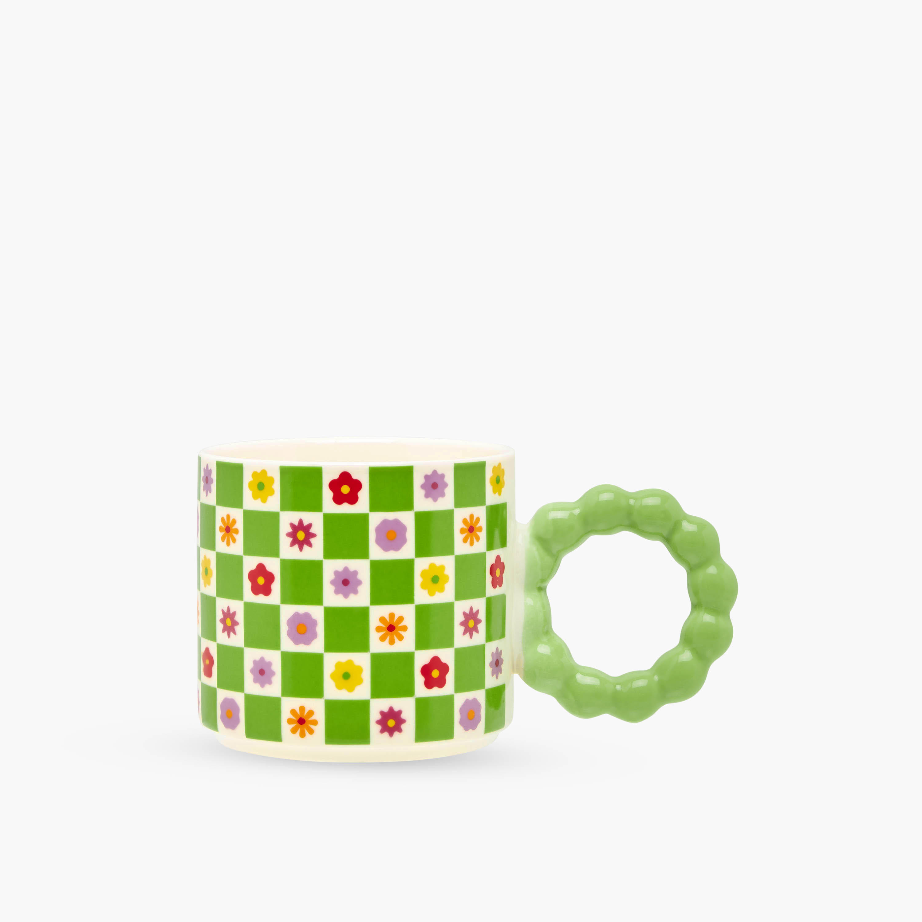Flower Print Ceramic Mug - 310 ml-household-dining-teaandcoffee-mugsandcups-image-1