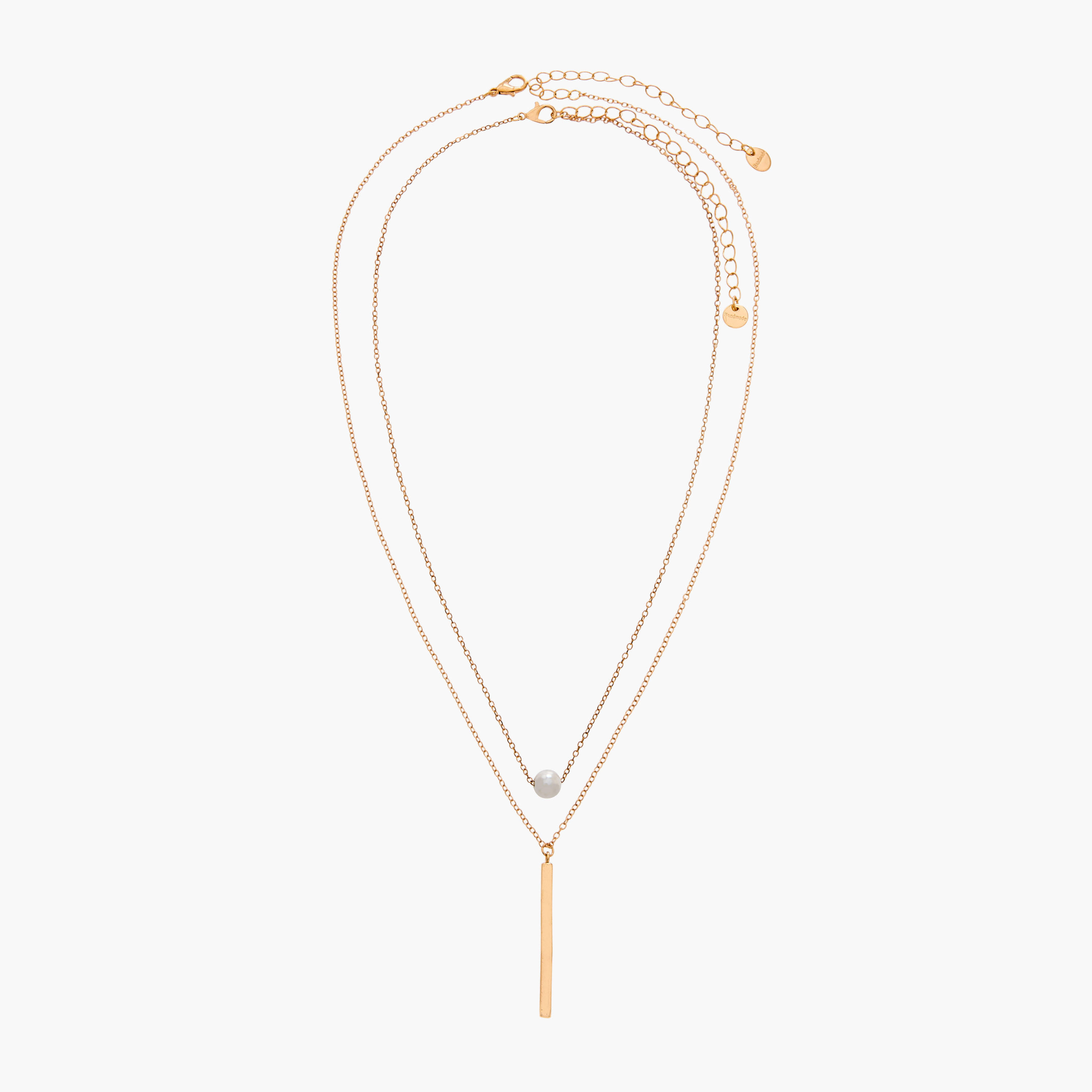 Set of 2 - Gold Tone Necklace with Charm-women-watchesandjewellery-jewellery-necklacesandpendants-image-1