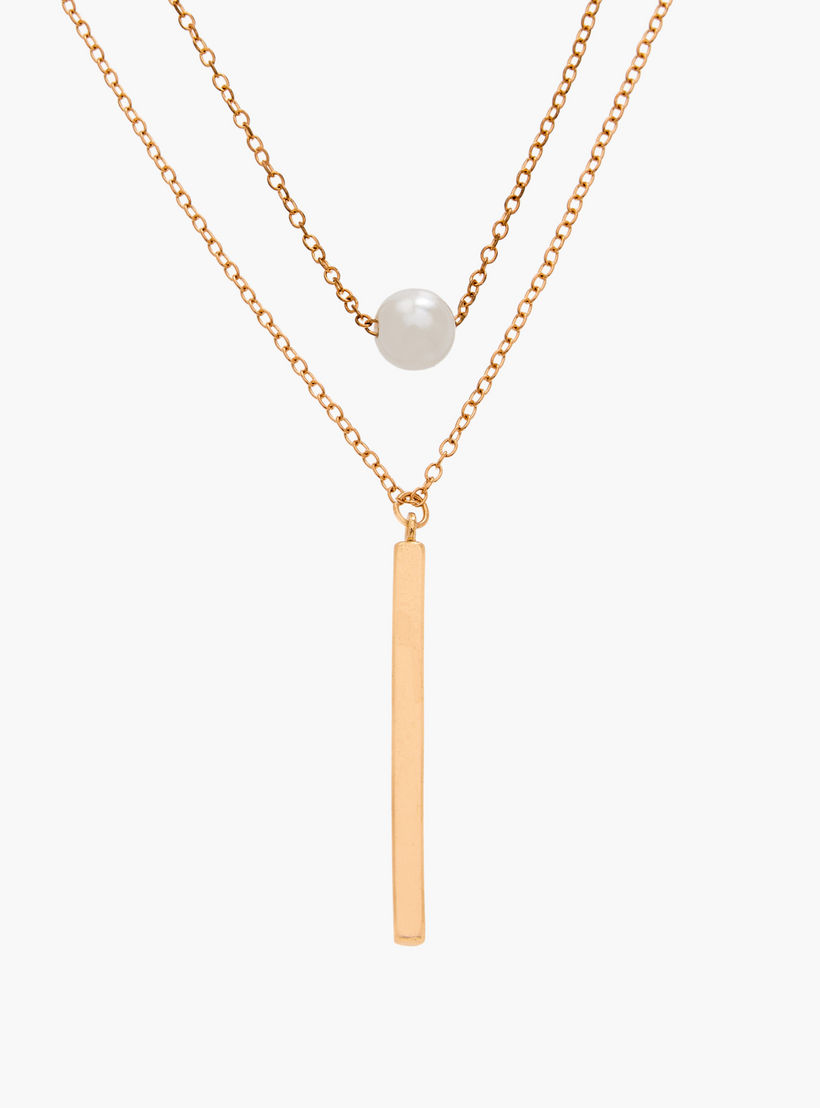 Set of 2 - Gold Tone Necklace with Charm-women-watchesandjewellery-jewellery-necklacesandpendants-image-4