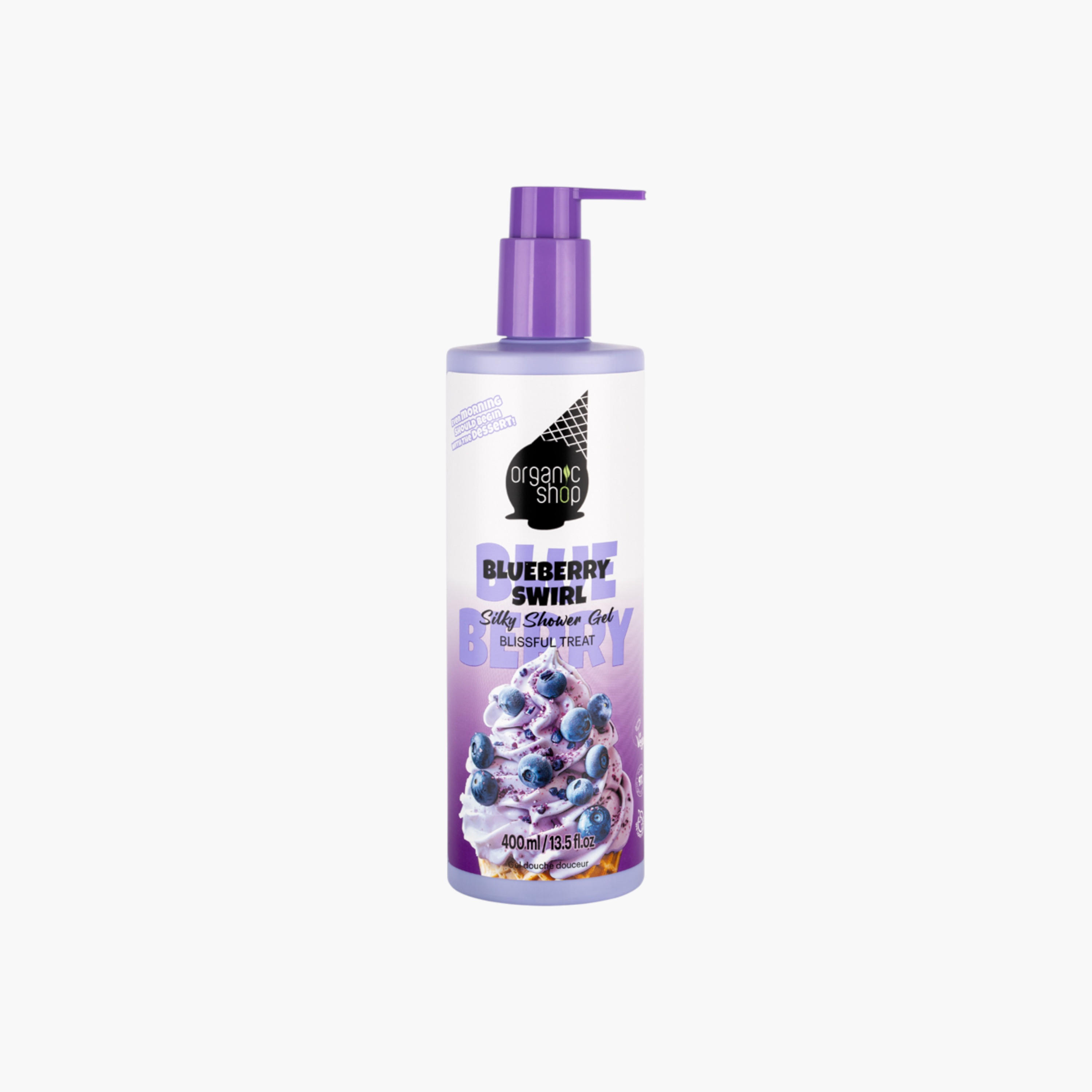 جل استحمام سيلكي بلو بيري سويرل من أورجانيك شوب - 400 مل-beautyandpersonalcare-bathandbody-bathandshower-bodywash-image-1