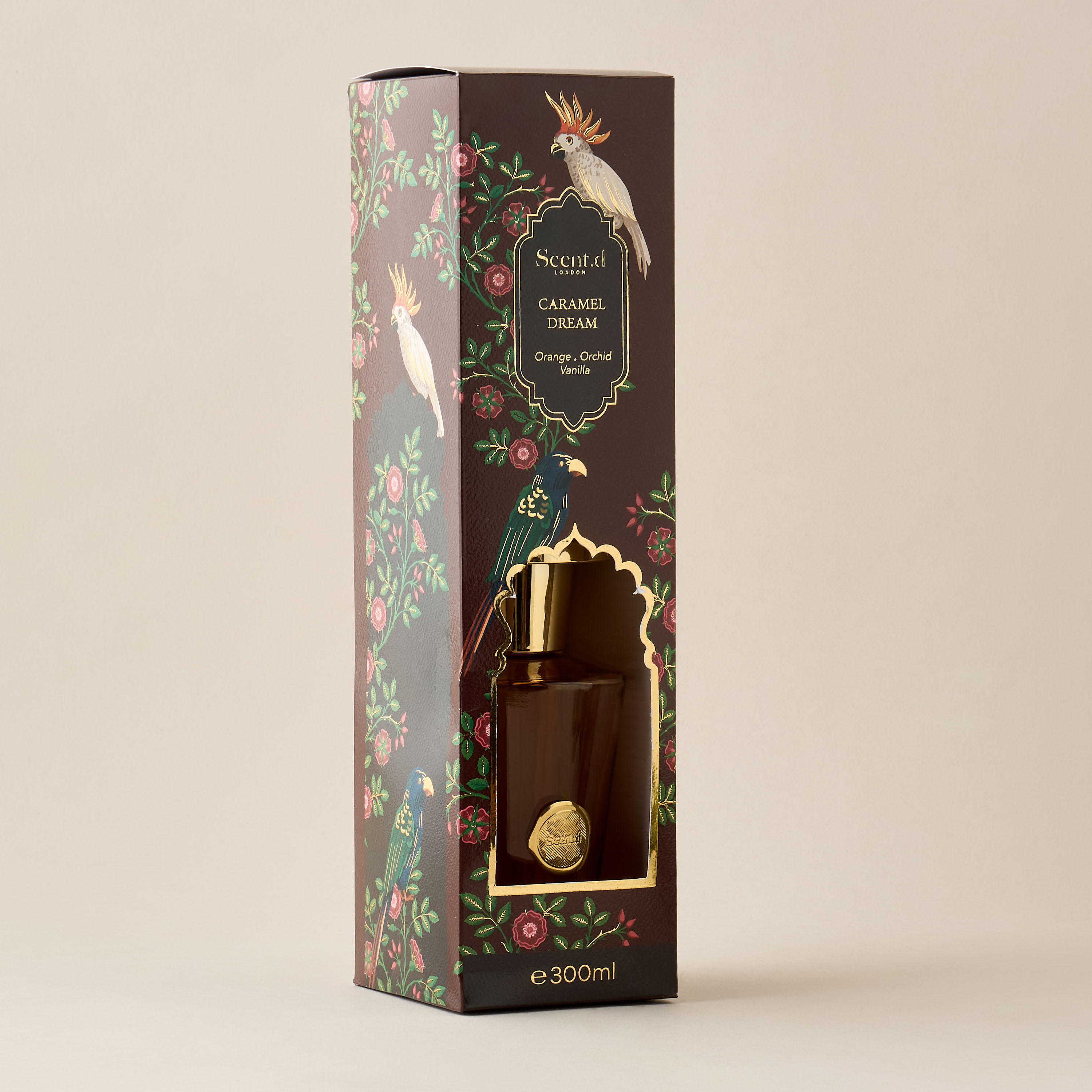 Scent.d London Caramel Dream Scented Reed Diffuser Set - 300 ml-household-homefragrance-reeddiffusers-image-4