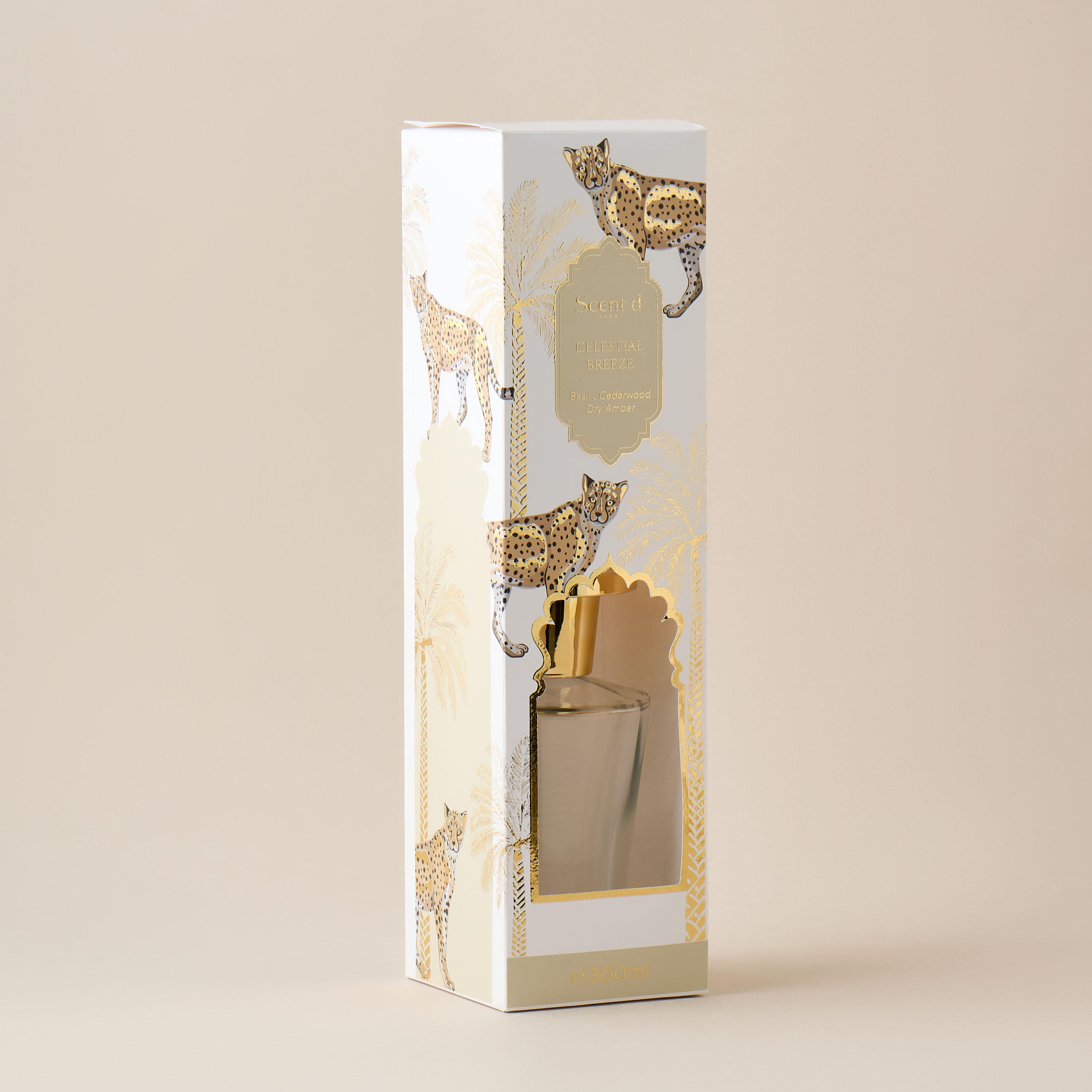 طقم موزع عطور بأعواد خشبية كاراميل دريم من سنتد لندن - 300 مل-household-homefragrance-reeddiffusers-image-1