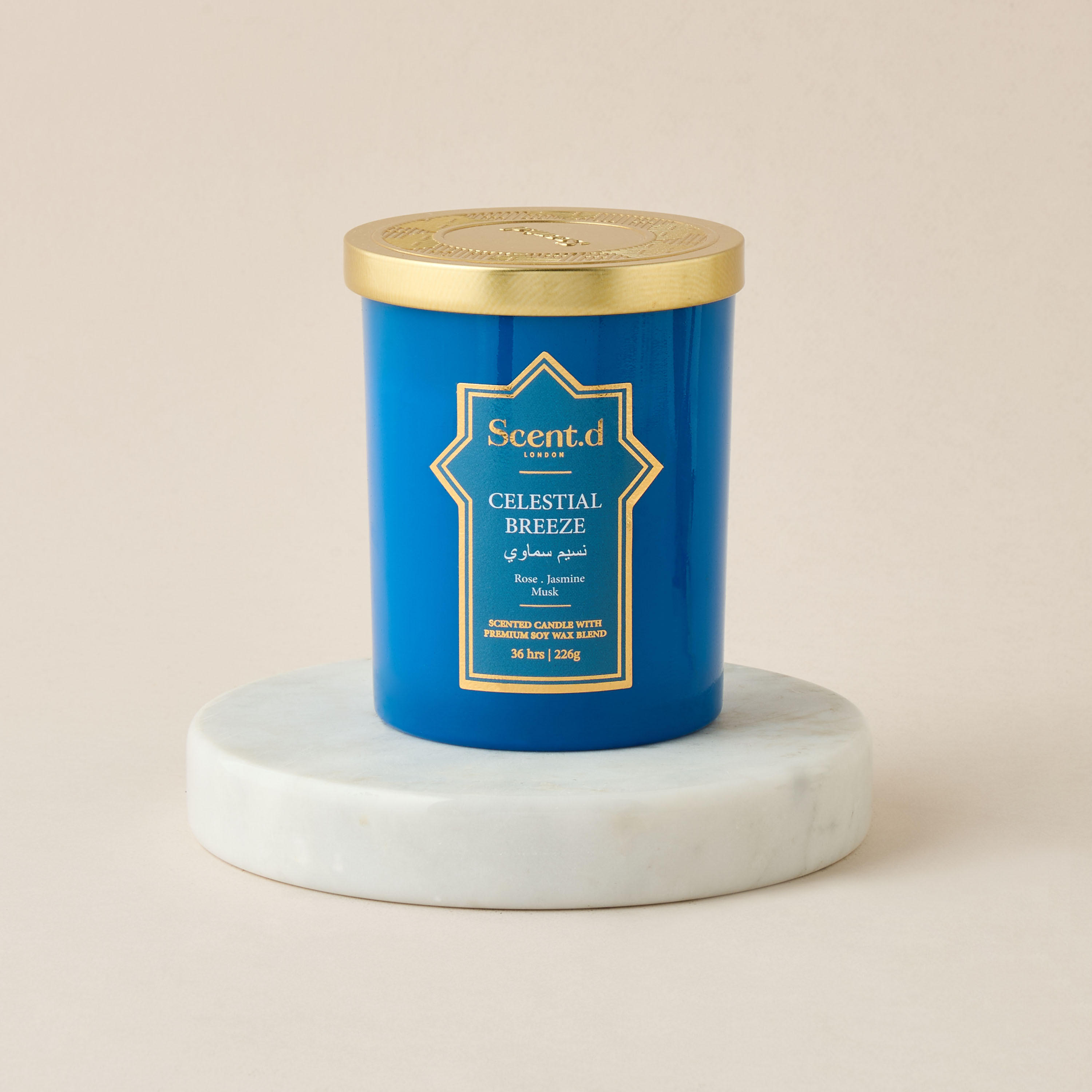 Scent.d London Celestial Breeze Scented Jar Candle - 226 gms-household-homefragrance-candles-image-2