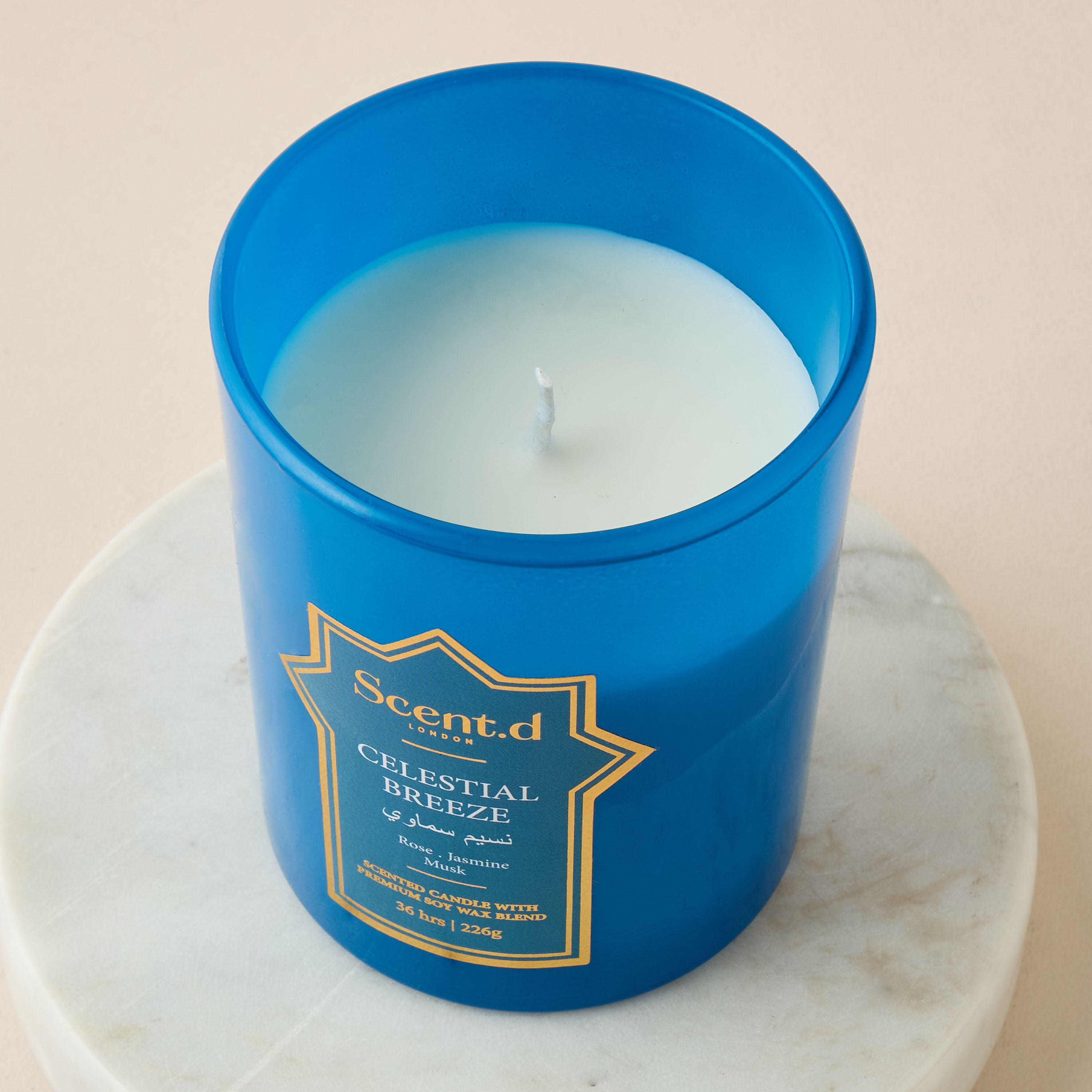 Scent.d London Celestial Breeze Scented Jar Candle - 226 gms-household-homefragrance-candles-image-3