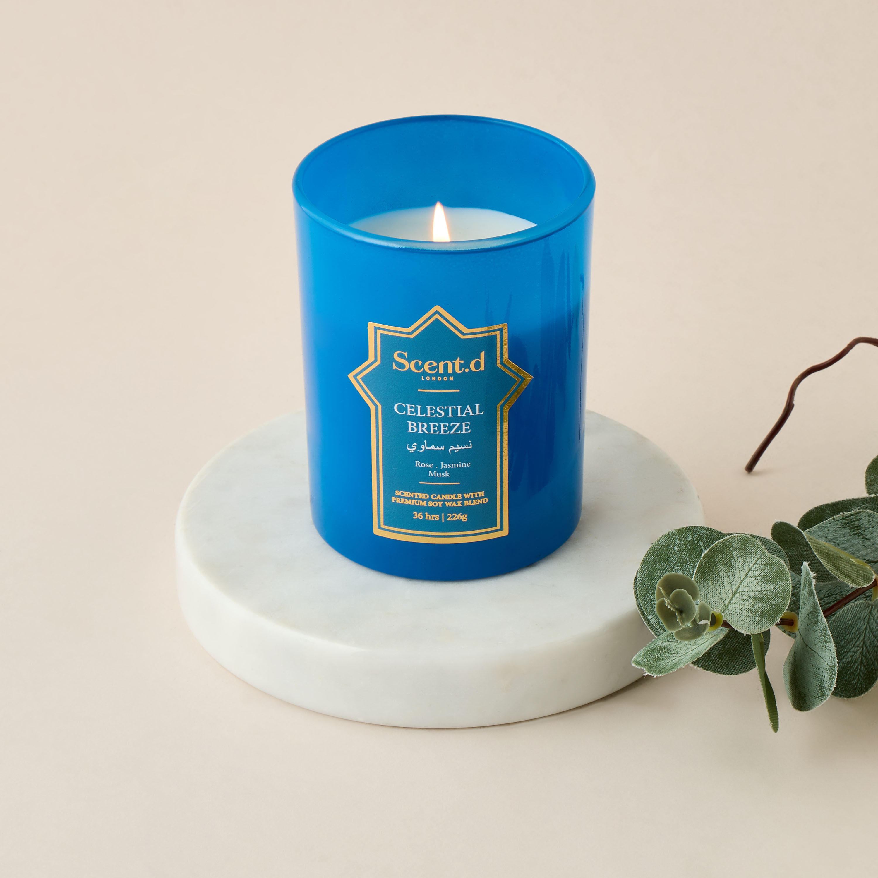Scent.d London Celestial Breeze Scented Jar Candle - 226 gms-household-homefragrance-candles-image-4