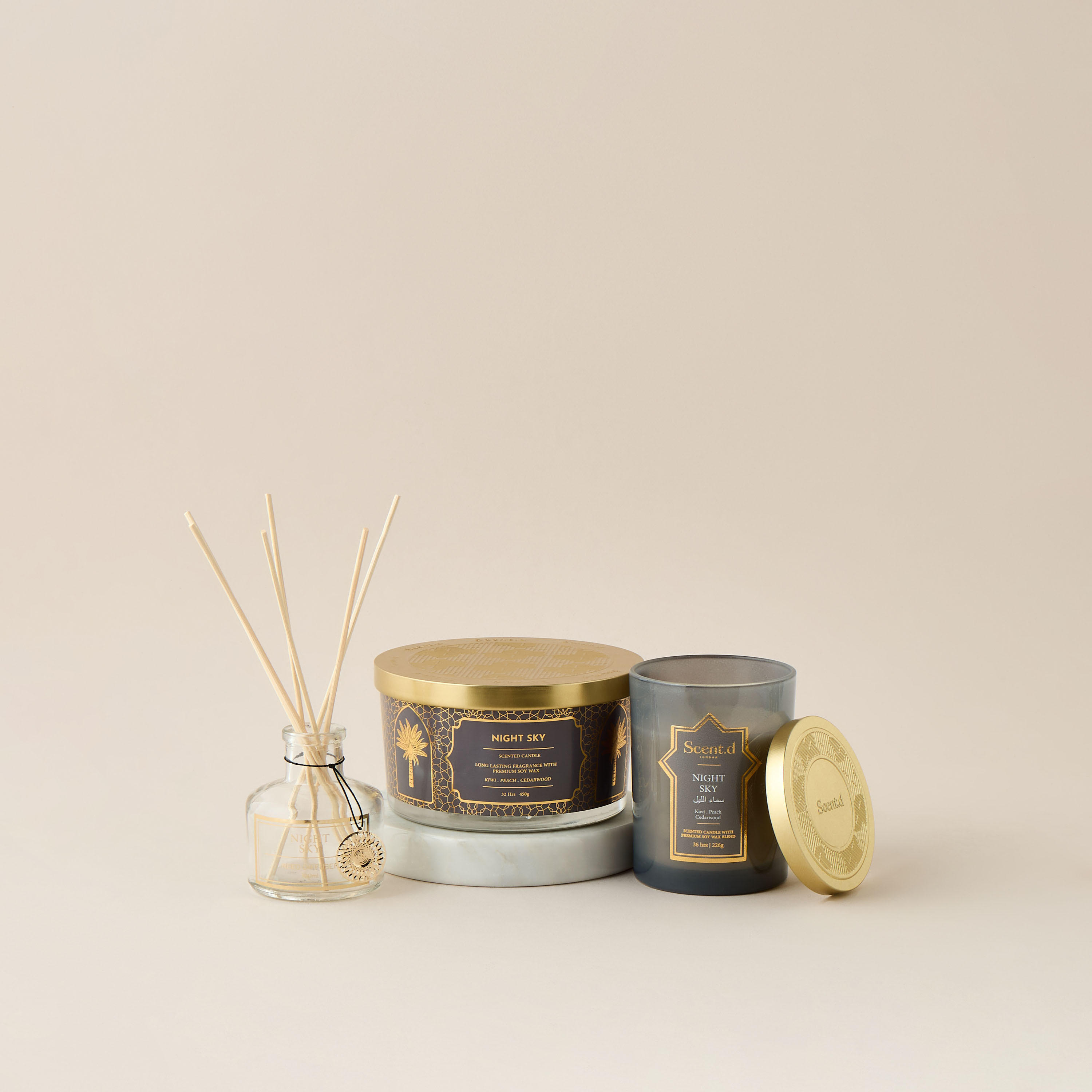 Scent.d London Celestial Breeze Scented Jar Candle - 226 gms-household-homefragrance-candles-image-5