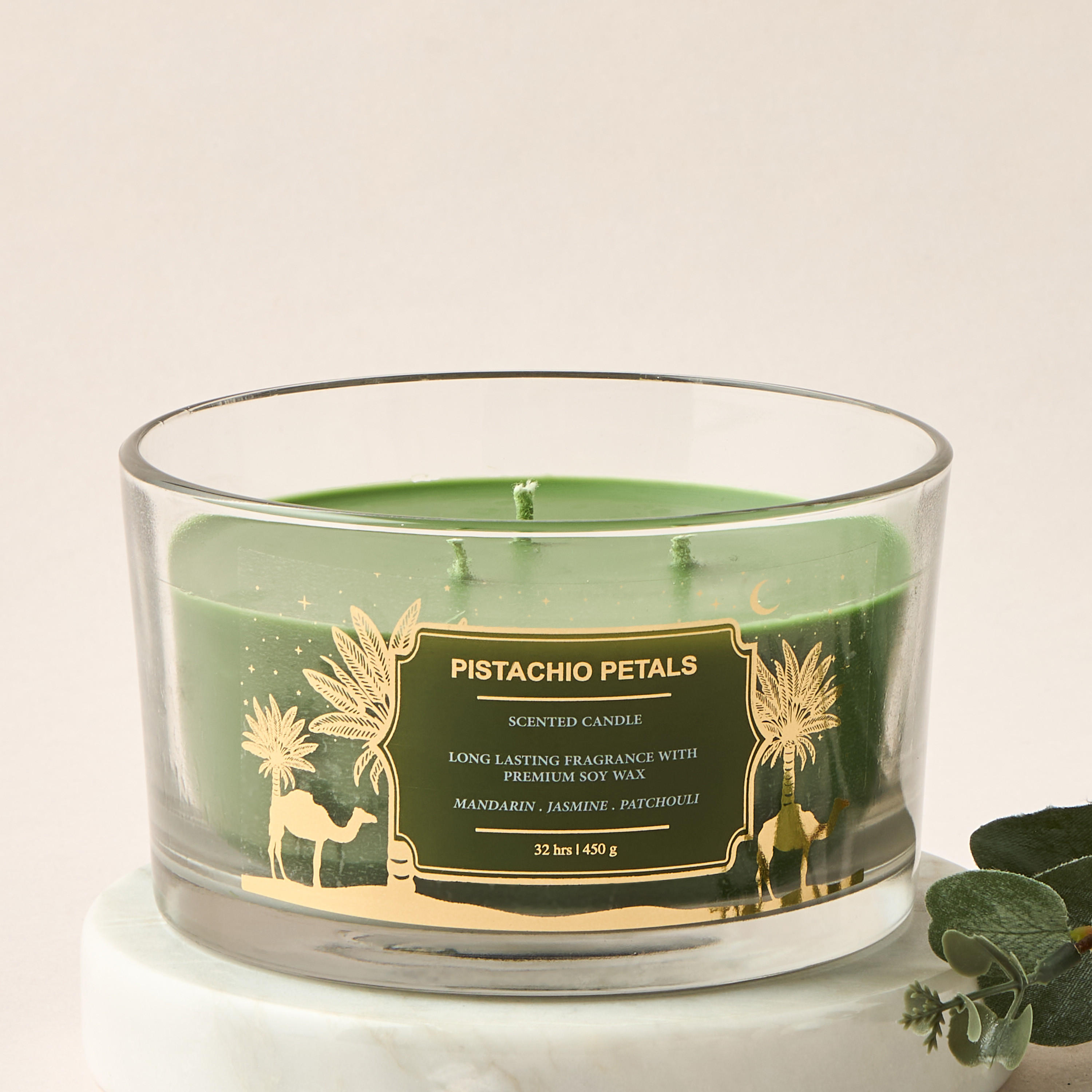جرة شمع معطرة بـ3 فتائل رمان نوار من سينت.د - 450 جرام-household-homefragrance-candles-image-1