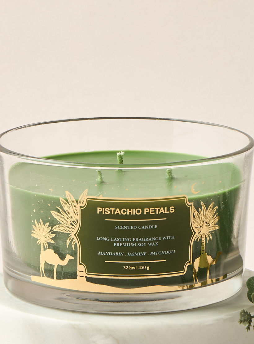 جرة شمع معطرة بـ3 فتائل رمان نوار من سينت.د - 450 جرام-household-homefragrance-candles-image-1