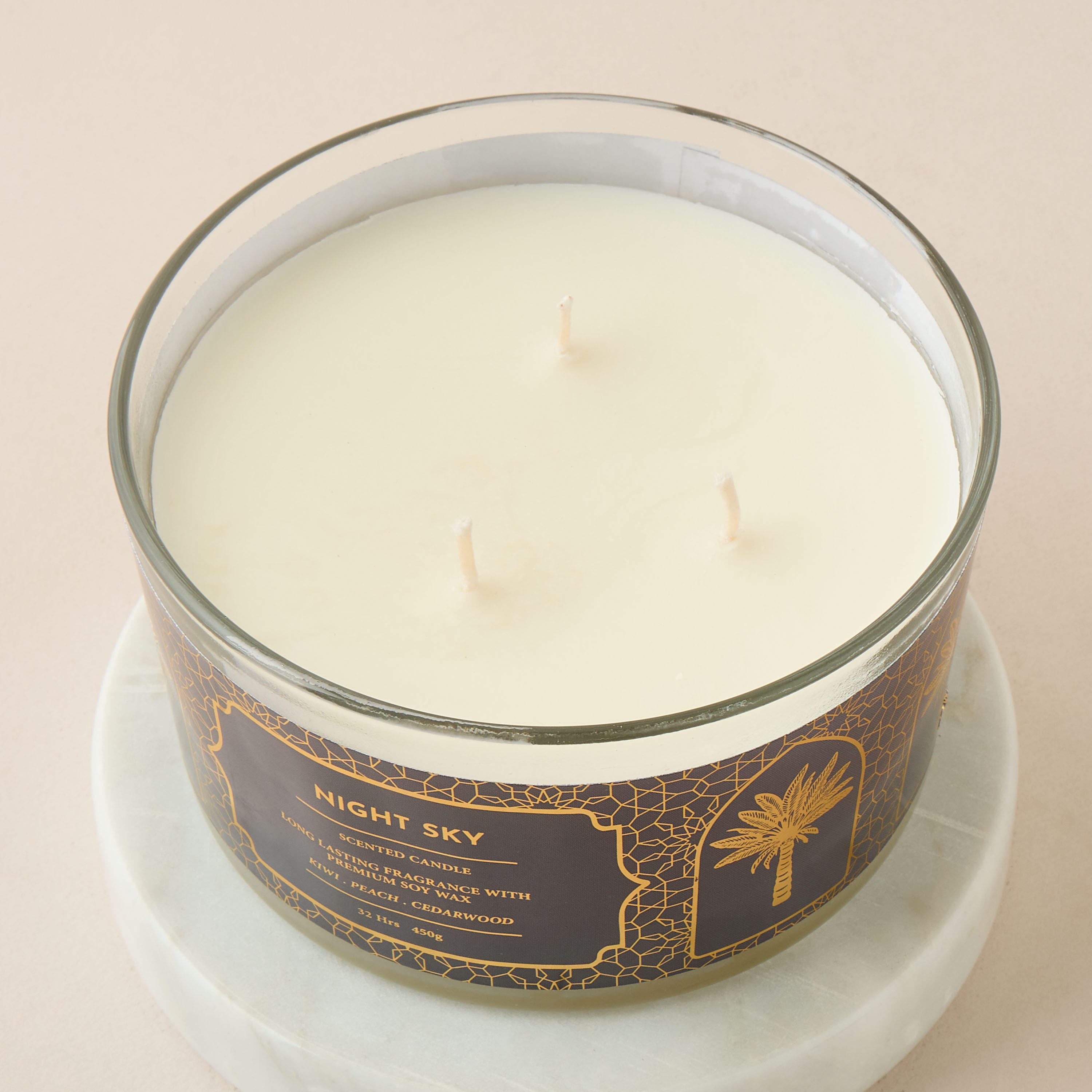 Scent.d Pomegranate Noir Scented 3-Wick Jar Candle - 450 gms-household-homefragrance-candles-image-3