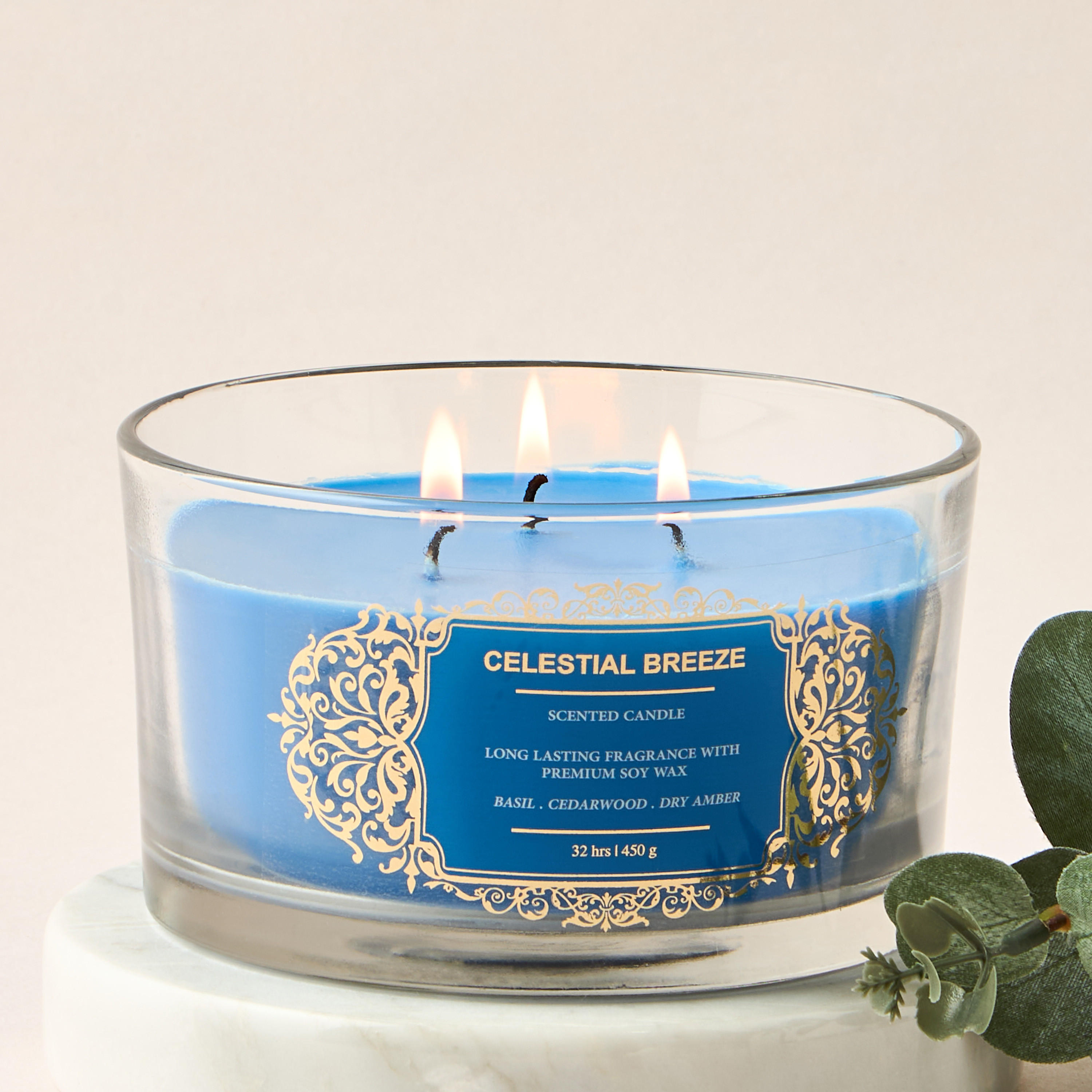 Scent.d Pomegranate Noir Scented 3-Wick Jar Candle - 450 gms-household-homefragrance-candles-image-4