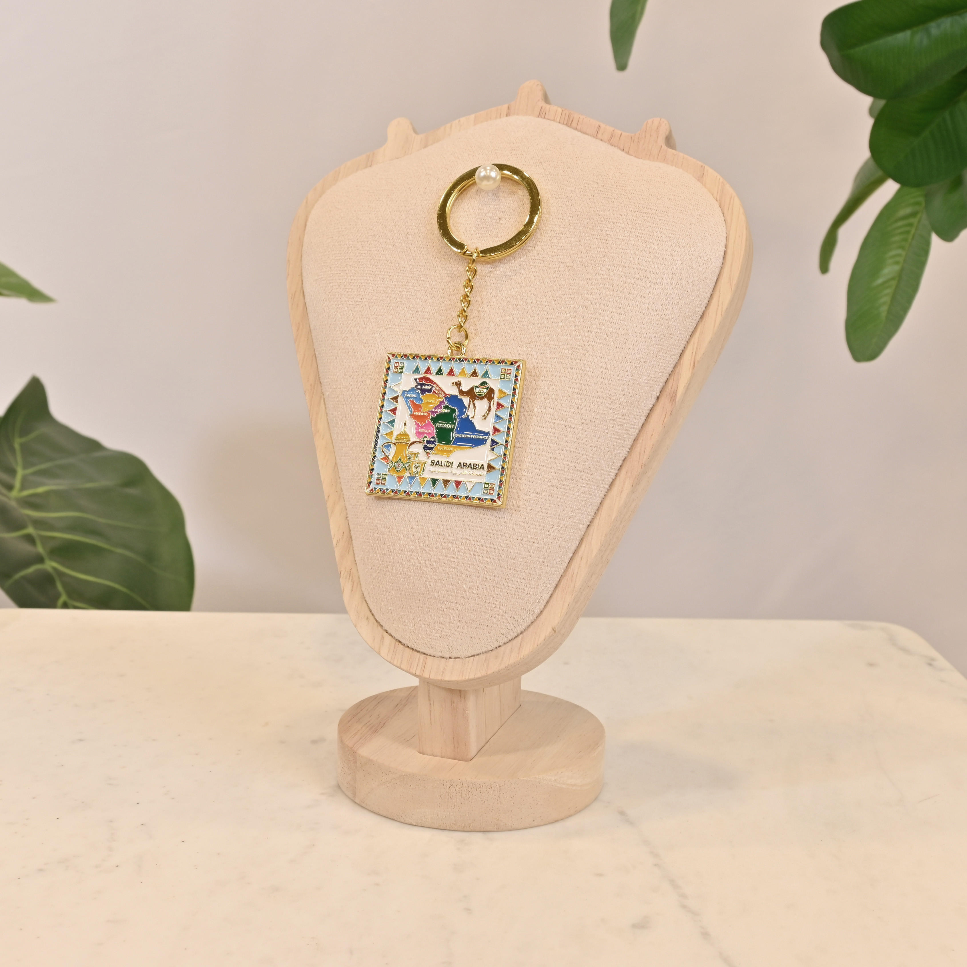 Crafted by Lifestyle Saudi Arabia Map Keychain-household-walldecorandmirrors-wallaccessories-image-1