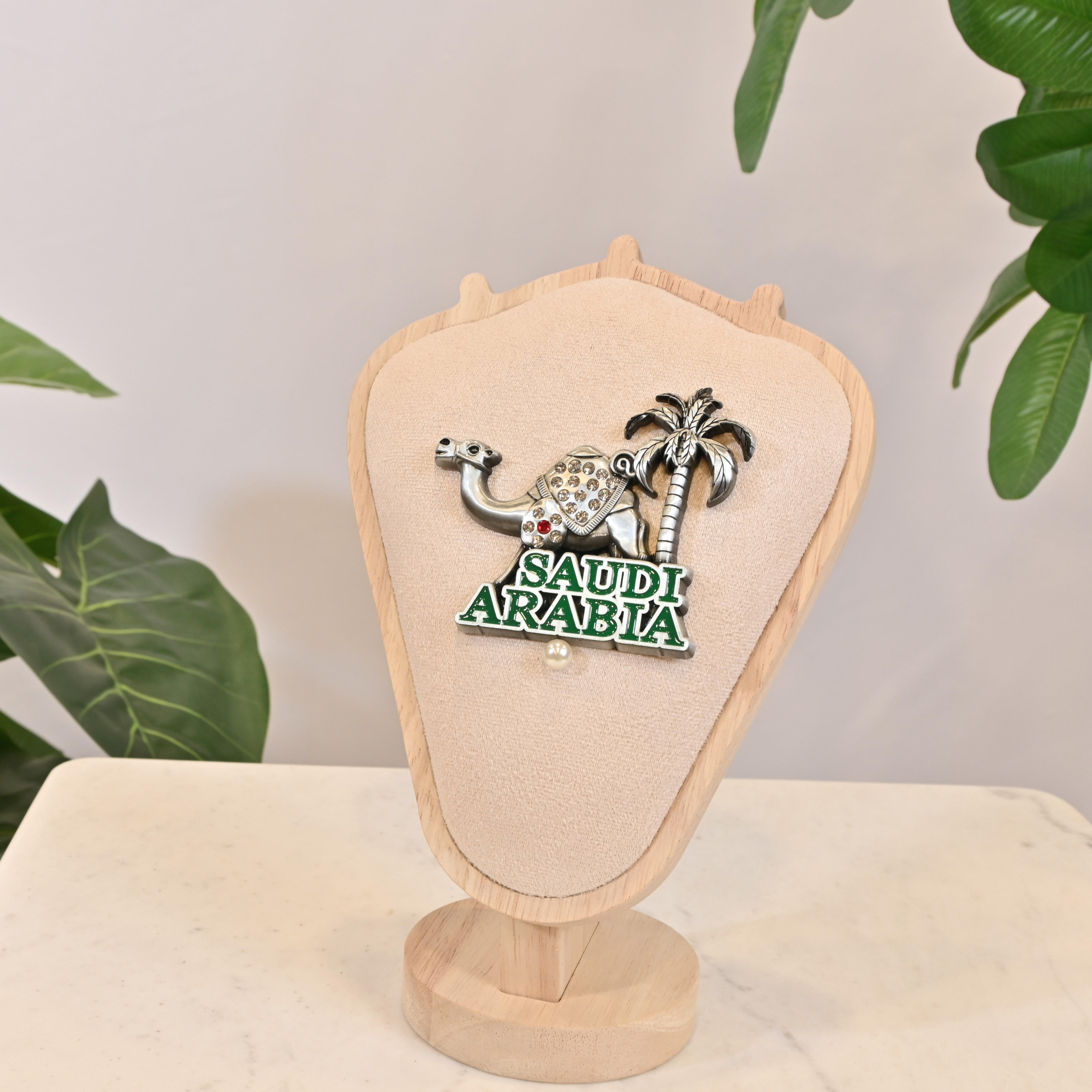 Crafted by Lifestyle Camel Palm Brooch-household-walldecorandmirrors-wallaccents-image-1