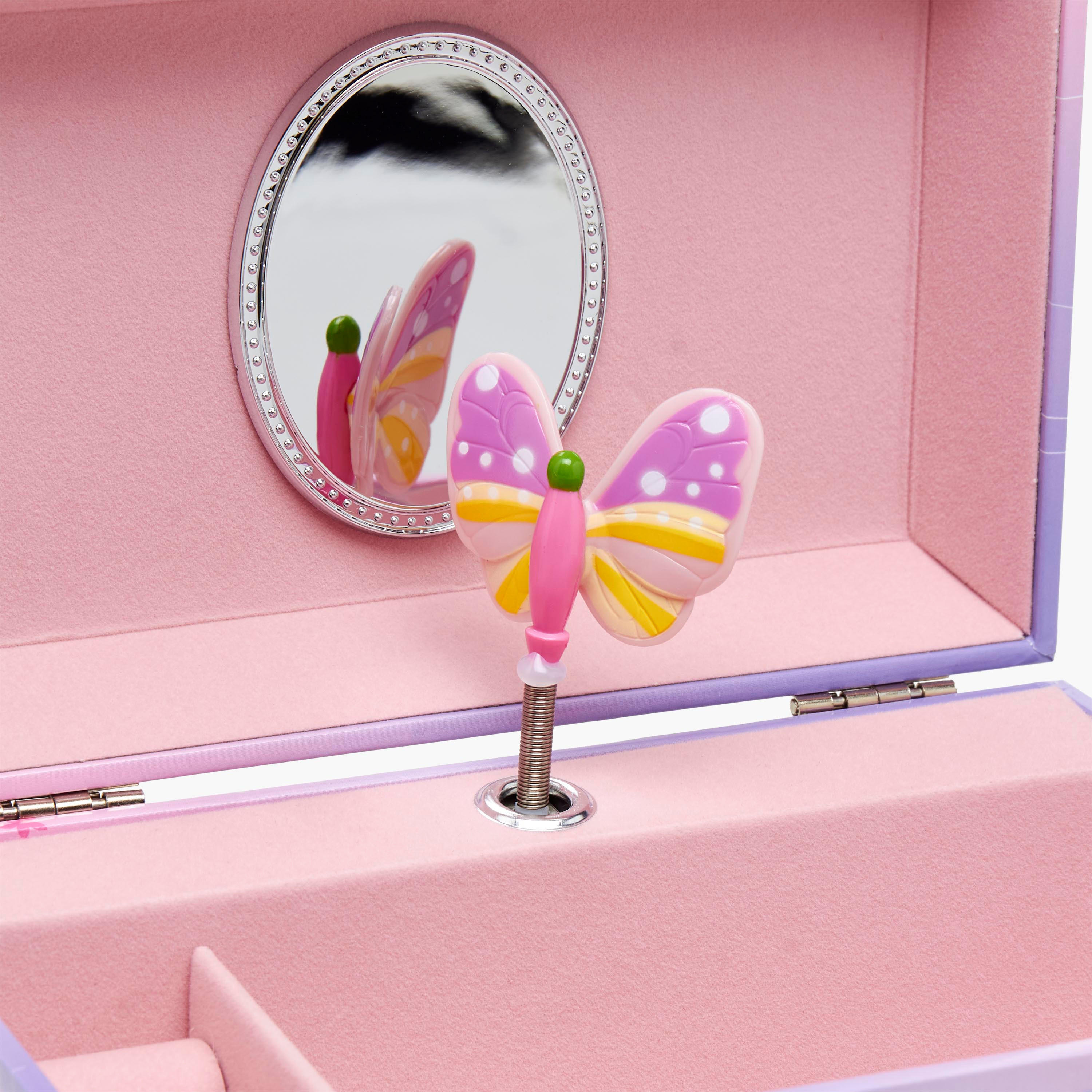 2-Compartment Jewellery Organiser with Butterfly Print - 18x12x10 cms-women-watchesandjewellery-jewellery-storage-image-6
